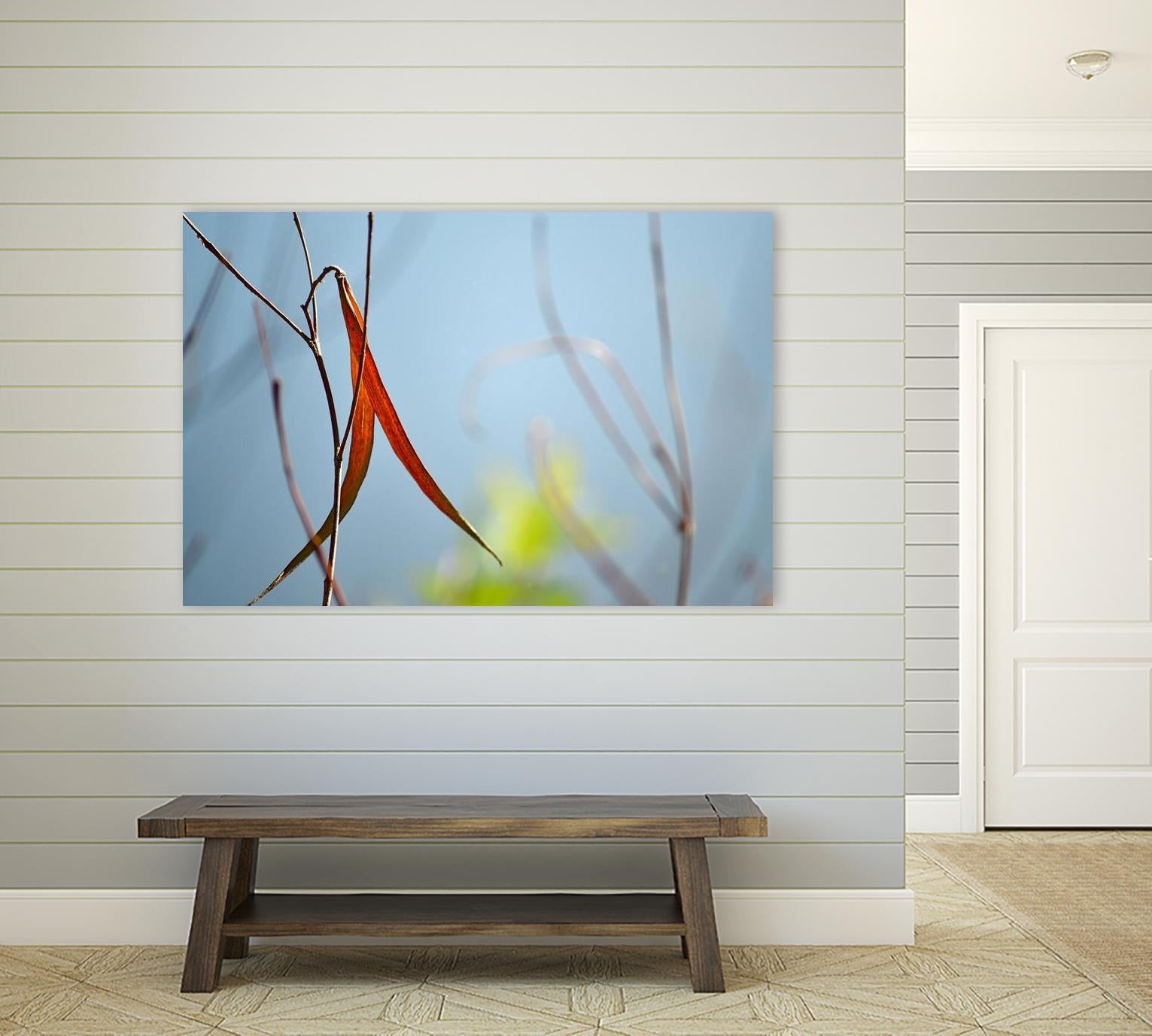 Red and Green by the River by Ulpi Gonzalez on GIANT ART - multicolor photography; floral/still life; landscapes