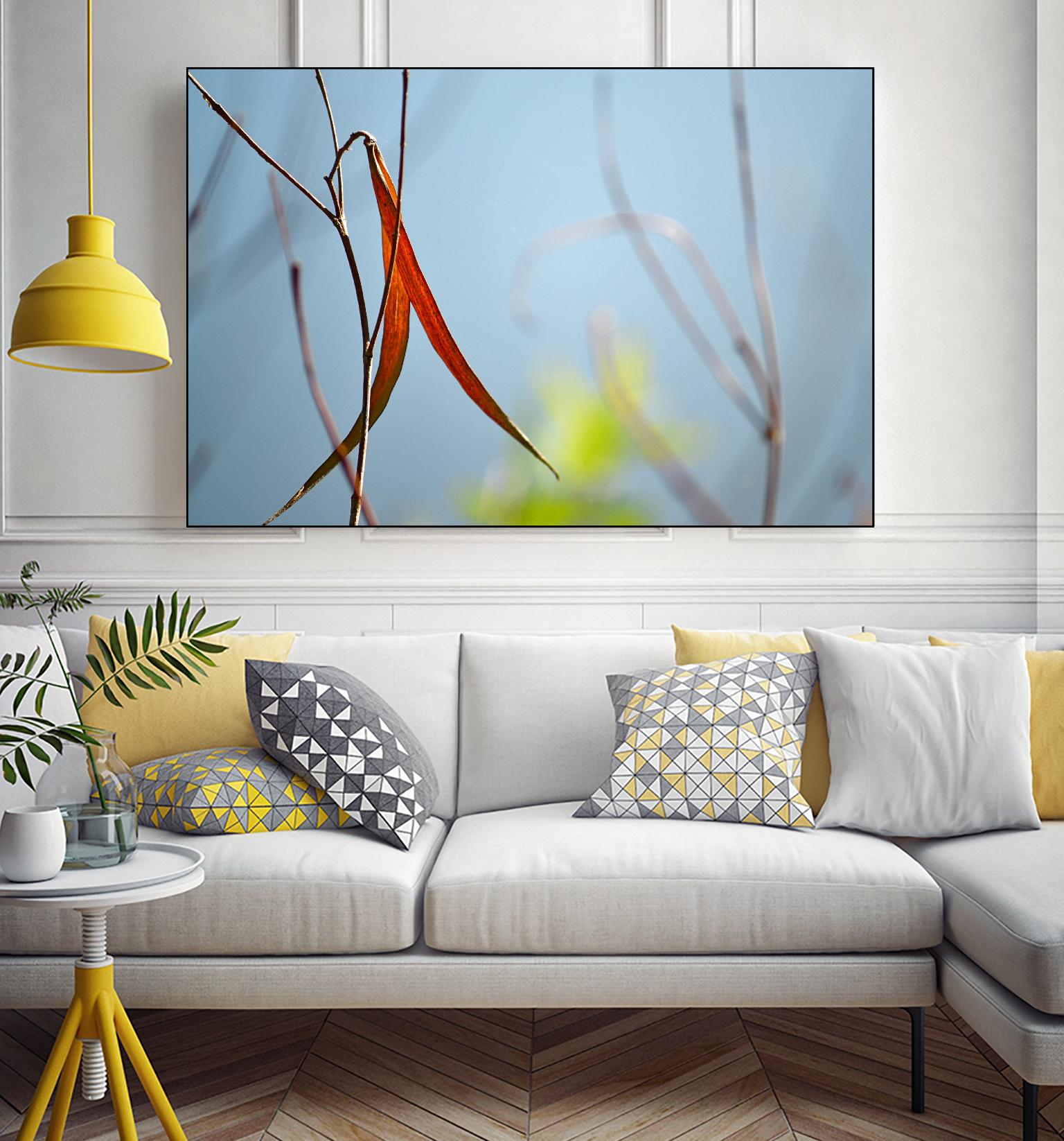 Red and Green by the River by Ulpi Gonzalez on GIANT ART - multicolor photography; floral/still life; landscapes