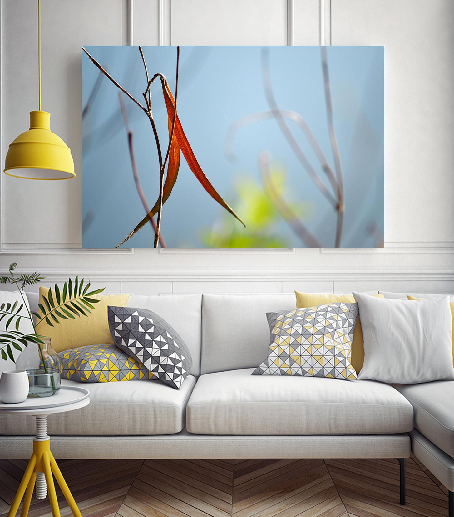 Red and Green by the River by Ulpi Gonzalez on GIANT ART - multicolor photography; floral/still life; landscapes