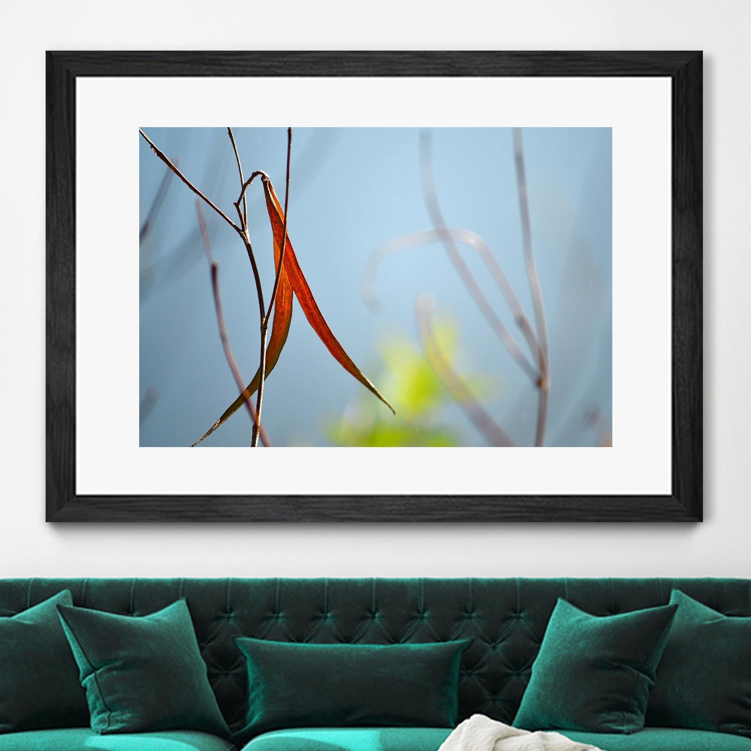 Red and Green by the River by Ulpi Gonzalez on GIANT ART - multicolor photography; floral/still life; landscapes