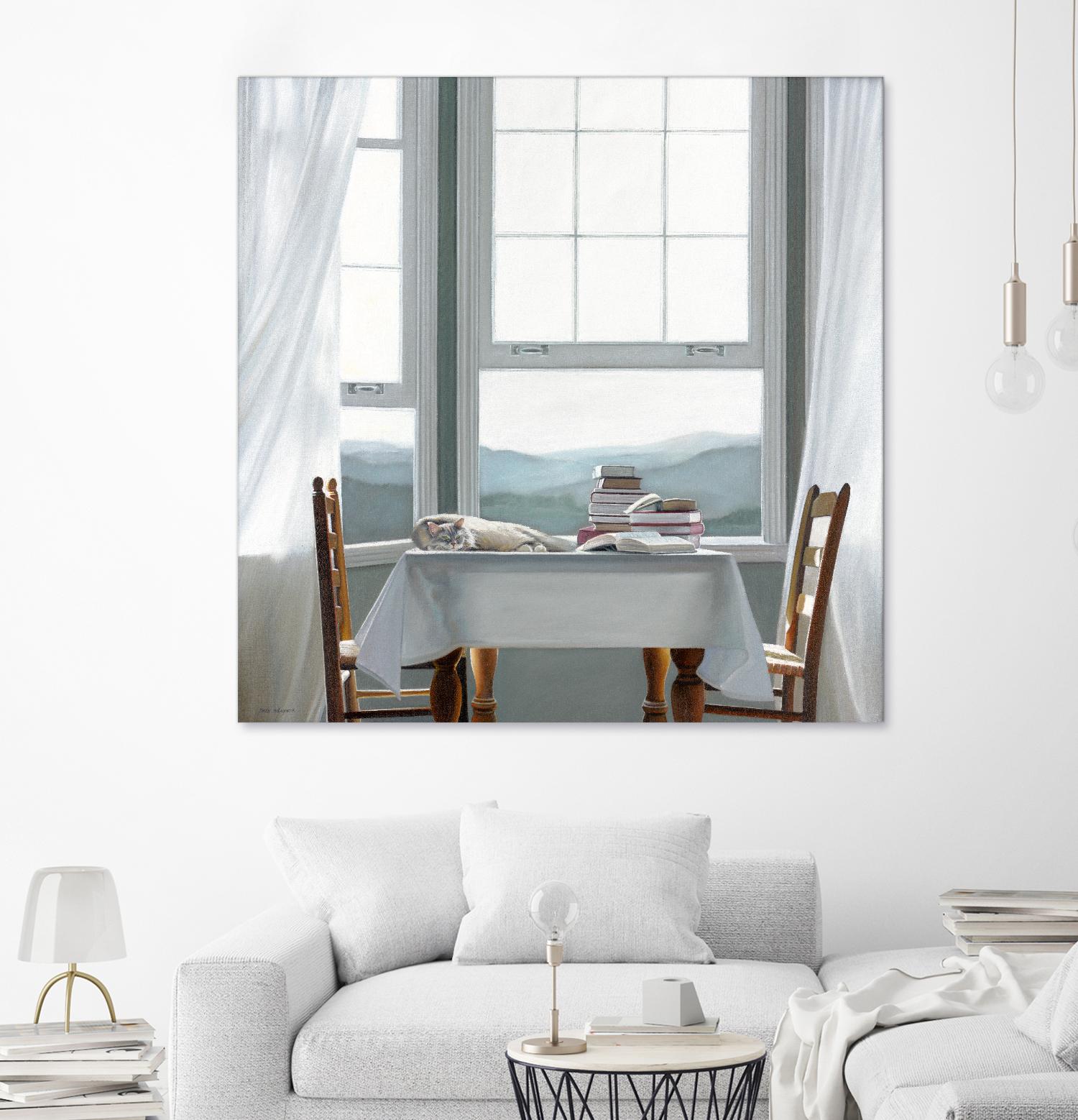 Accidental Scholar by Karen Hollingsworth on GIANT ART - multi floral/still life, landscapes, animals, cats, windows