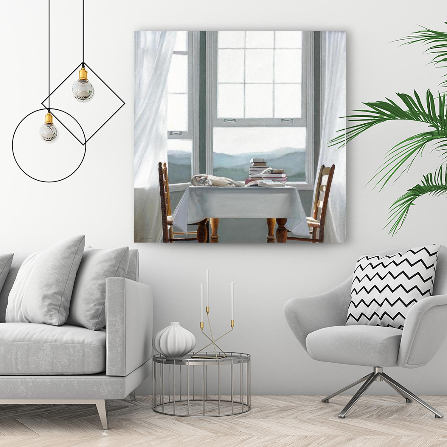 Accidental Scholar by Karen Hollingsworth on GIANT ART - multi floral/still life, landscapes, animals, cats, windows