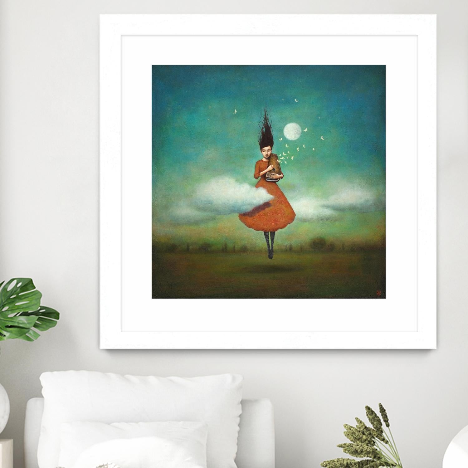 High Notes for Low Cloud by Duy Huynh on GIANT ART - green fantastic