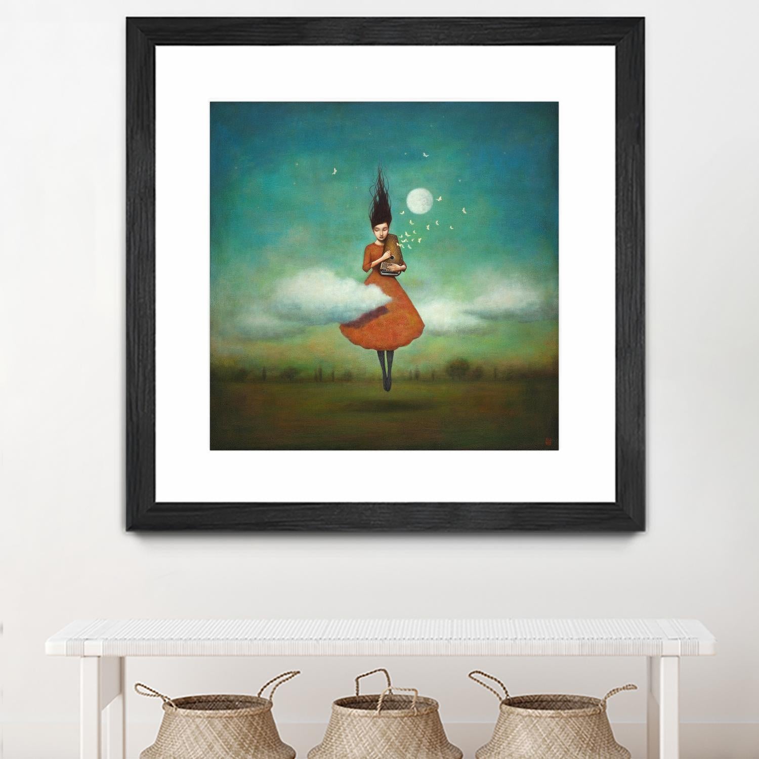 High Notes for Low Cloud by Duy Huynh on GIANT ART - green fantastic