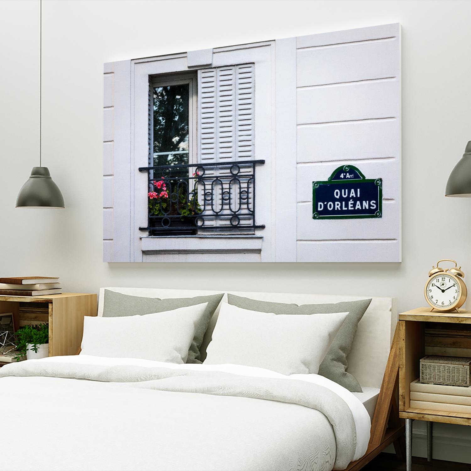 Quai d'Orléans by H.J. Herrera on GIANT ART - black architectural