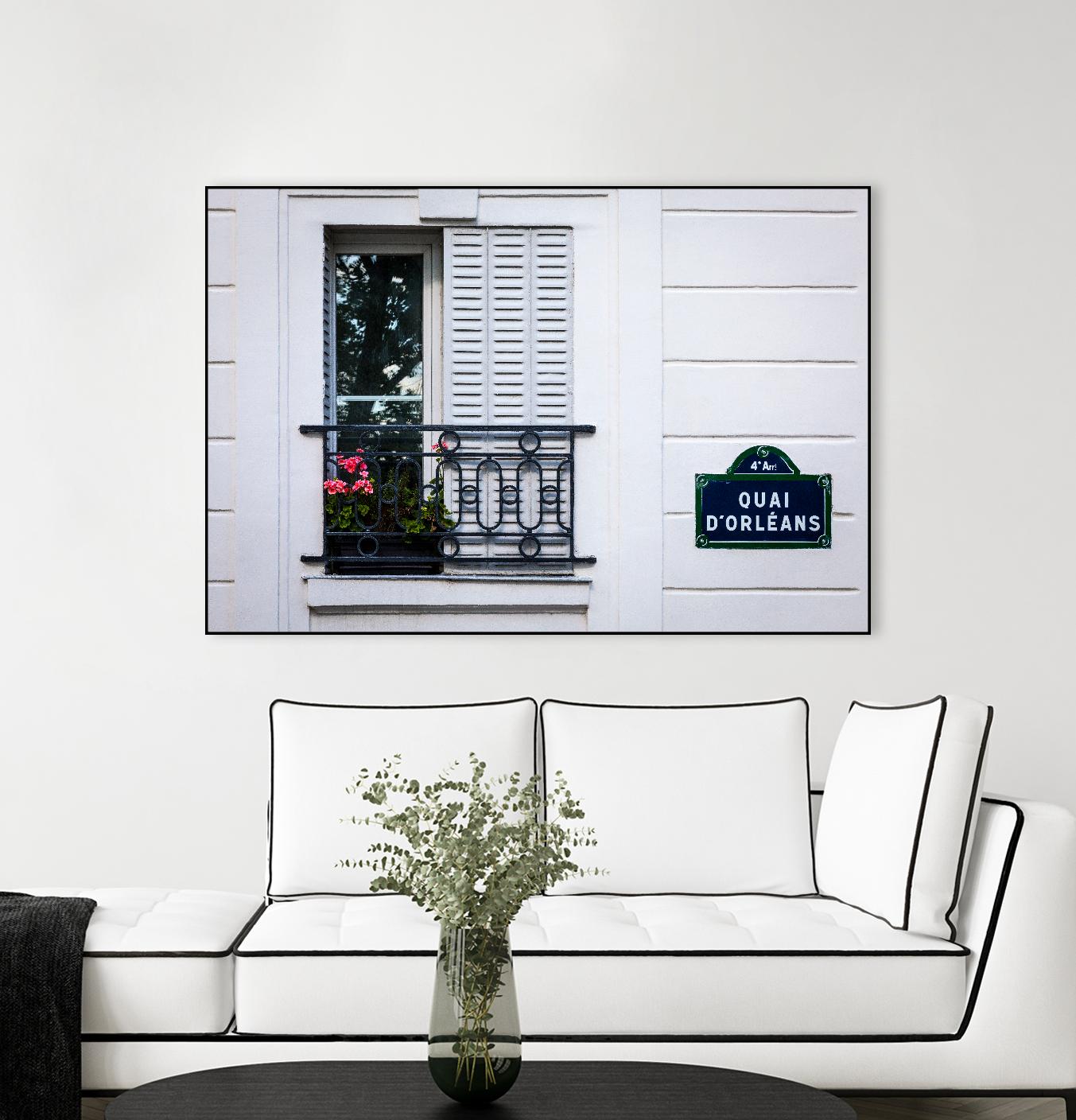 Quai d'Orléans by H.J. Herrera on GIANT ART - black architectural