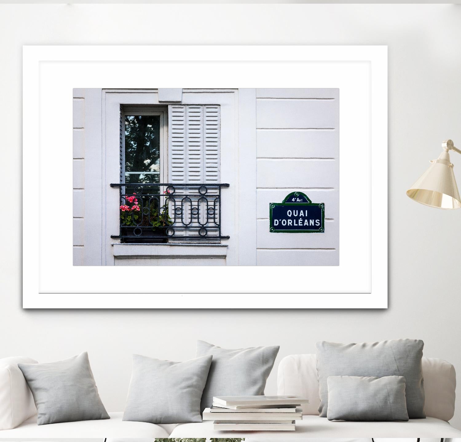 Quai d'Orléans by H.J. Herrera on GIANT ART - black architectural