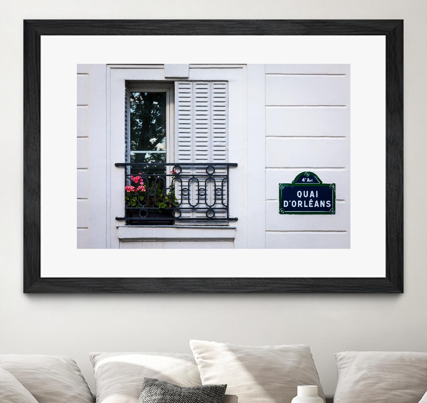 Quai d'Orléans by H.J. Herrera on GIANT ART - black architectural