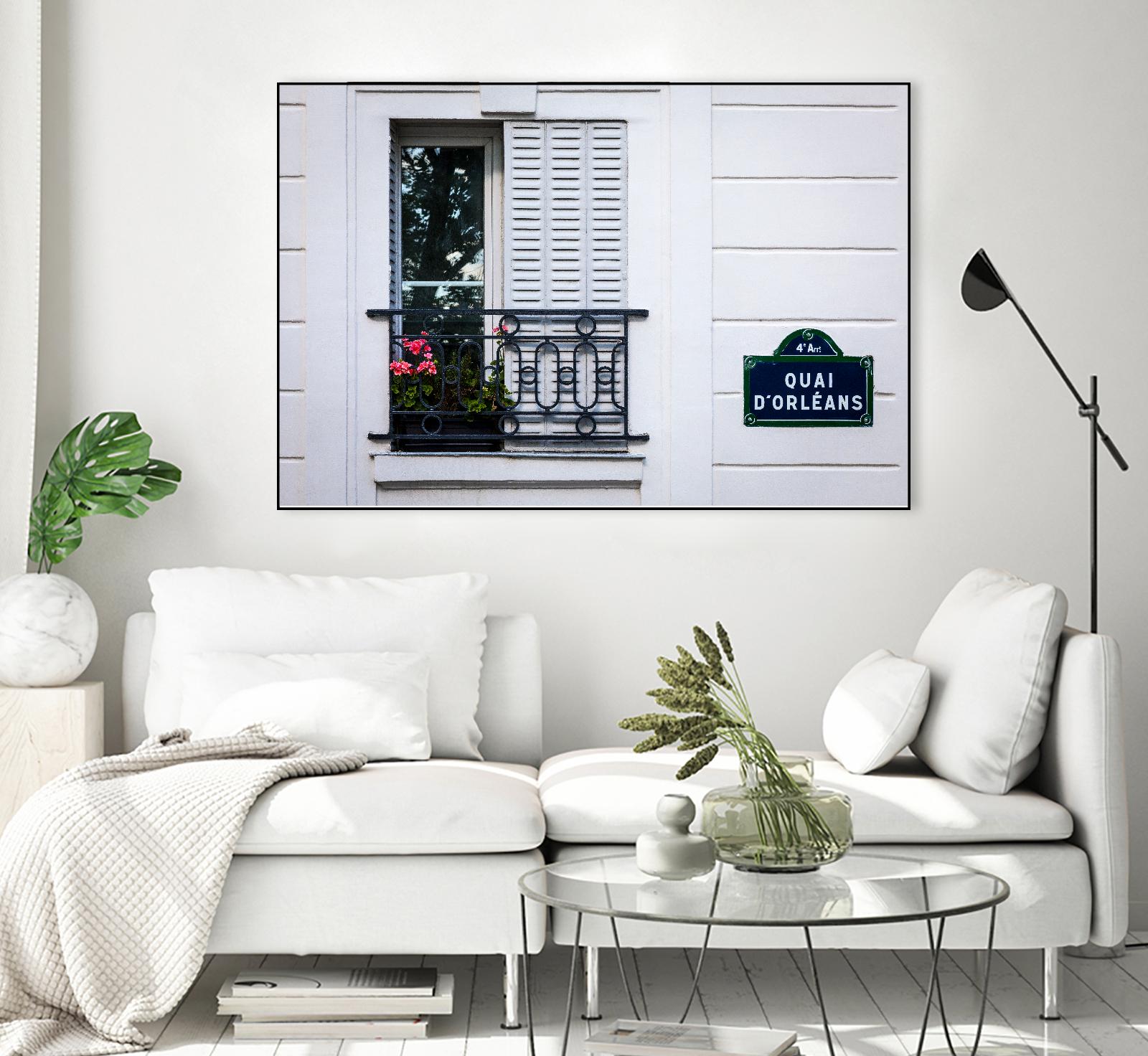 Quai d'Orléans by H.J. Herrera on GIANT ART - black architectural