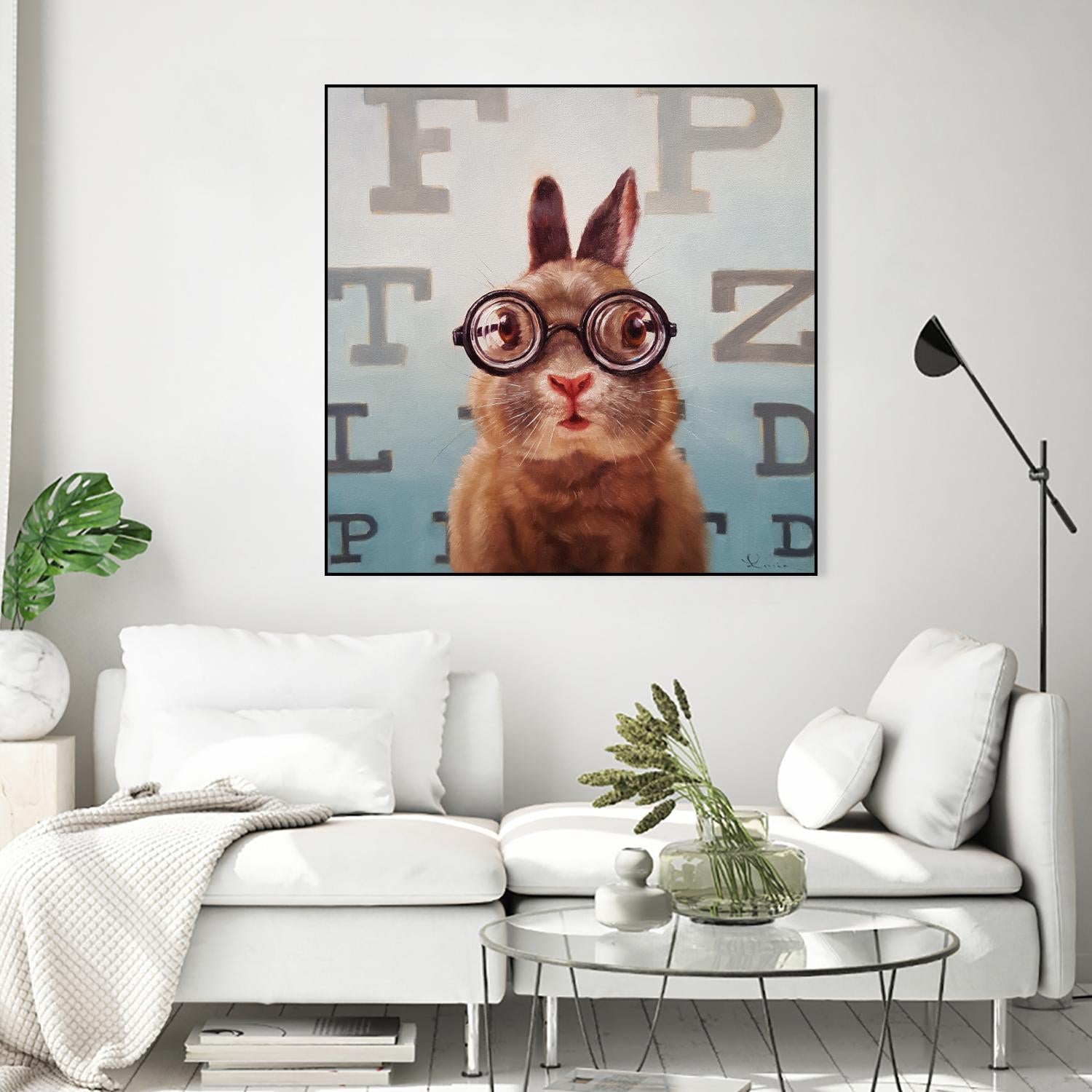 Four Eyes by Lucia Heffernan on GIANT ART - multicolor urban/pop surrealism; animals