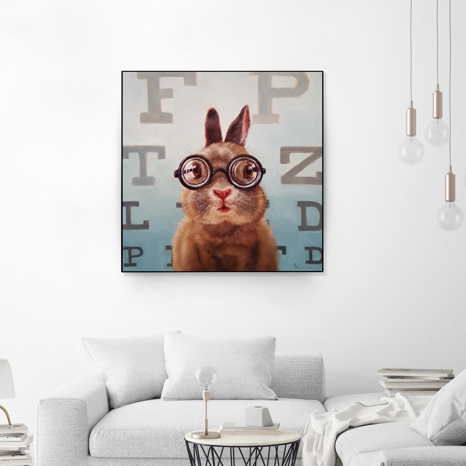 Four Eyes by Lucia Heffernan on GIANT ART - multicolor urban/pop surrealism; animals