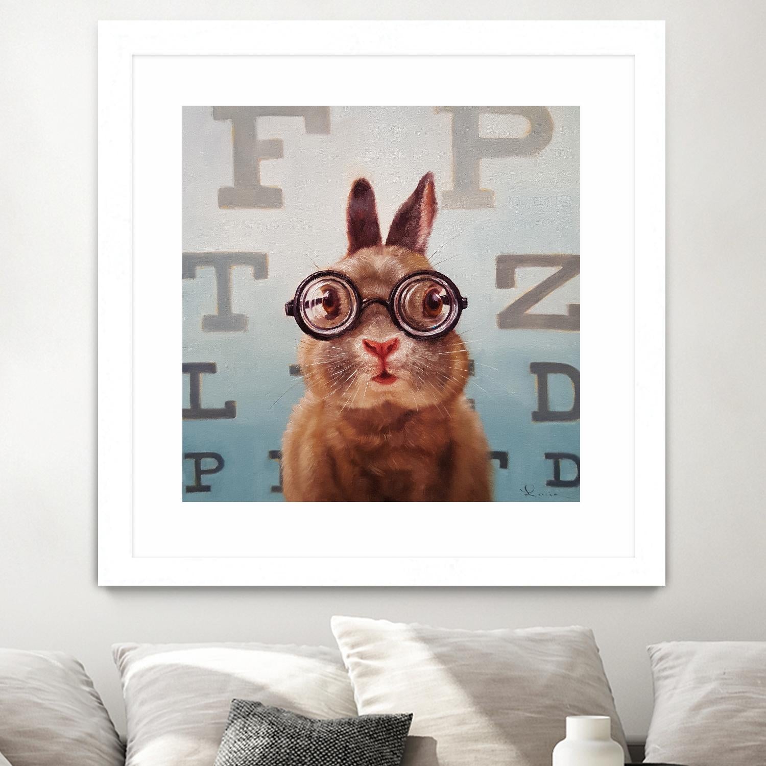Four Eyes by Lucia Heffernan on GIANT ART - multicolor urban/pop surrealism; animals