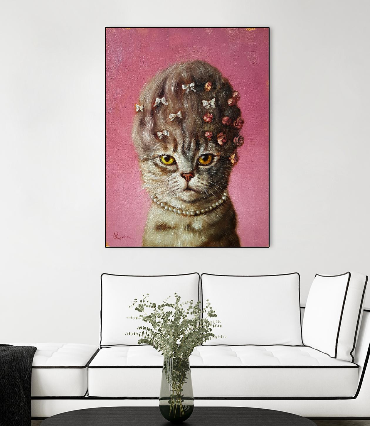 Marie Catoinette by Lucia Heffernan on GIANT ART - multicolor urban/pop surrealism; animals