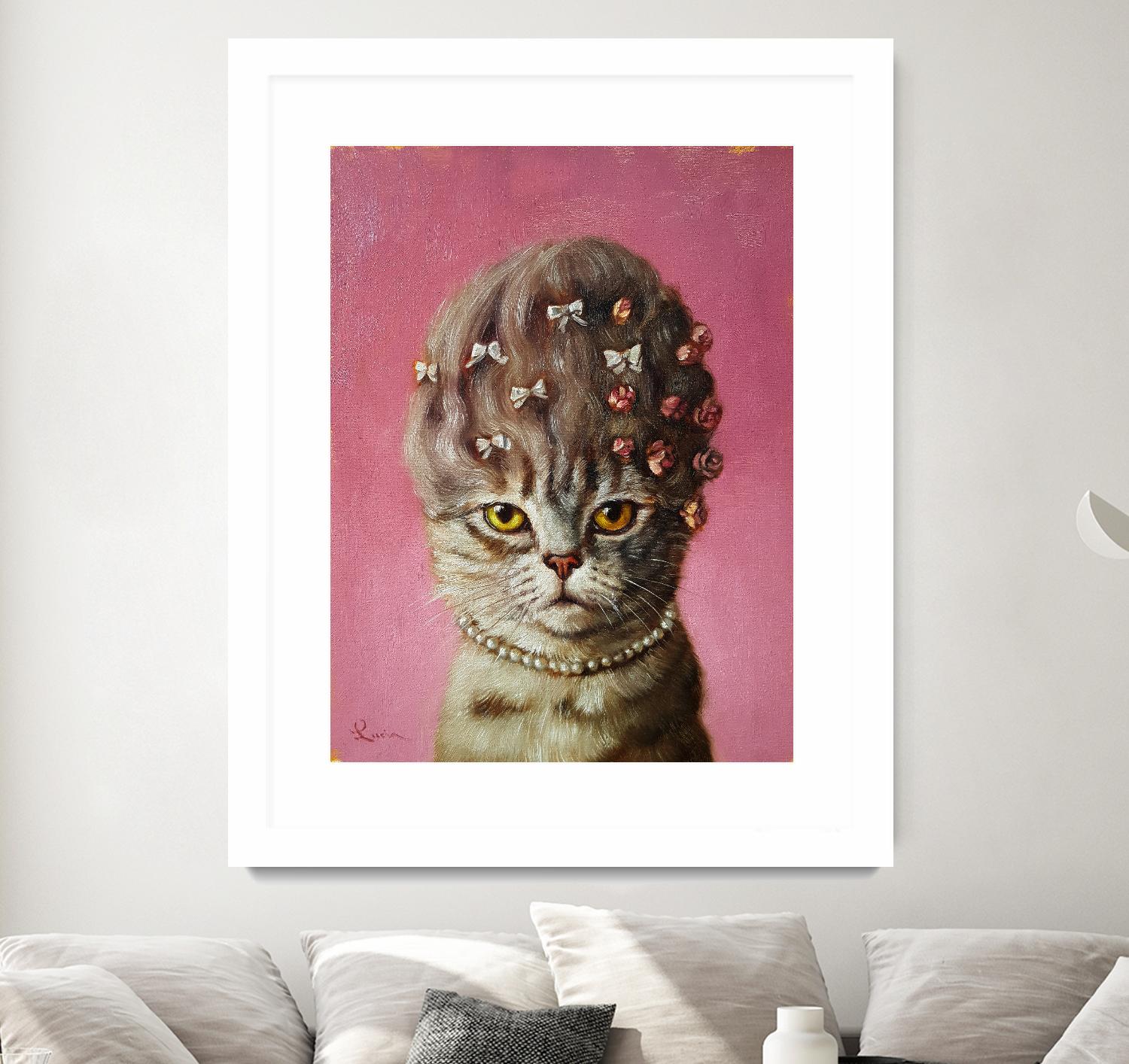 Marie Catoinette by Lucia Heffernan on GIANT ART - multicolor urban/pop surrealism; animals