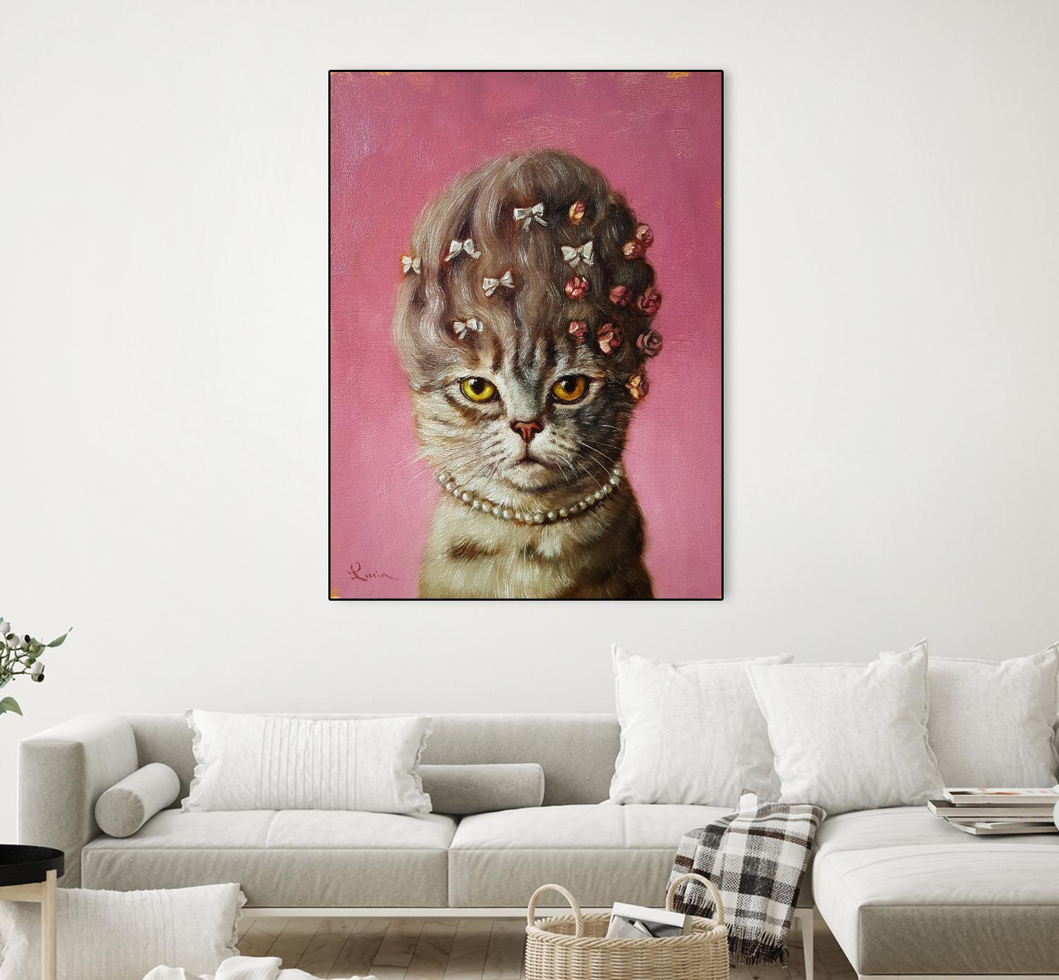 Marie Catoinette by Lucia Heffernan on GIANT ART - multicolor urban/pop surrealism; animals