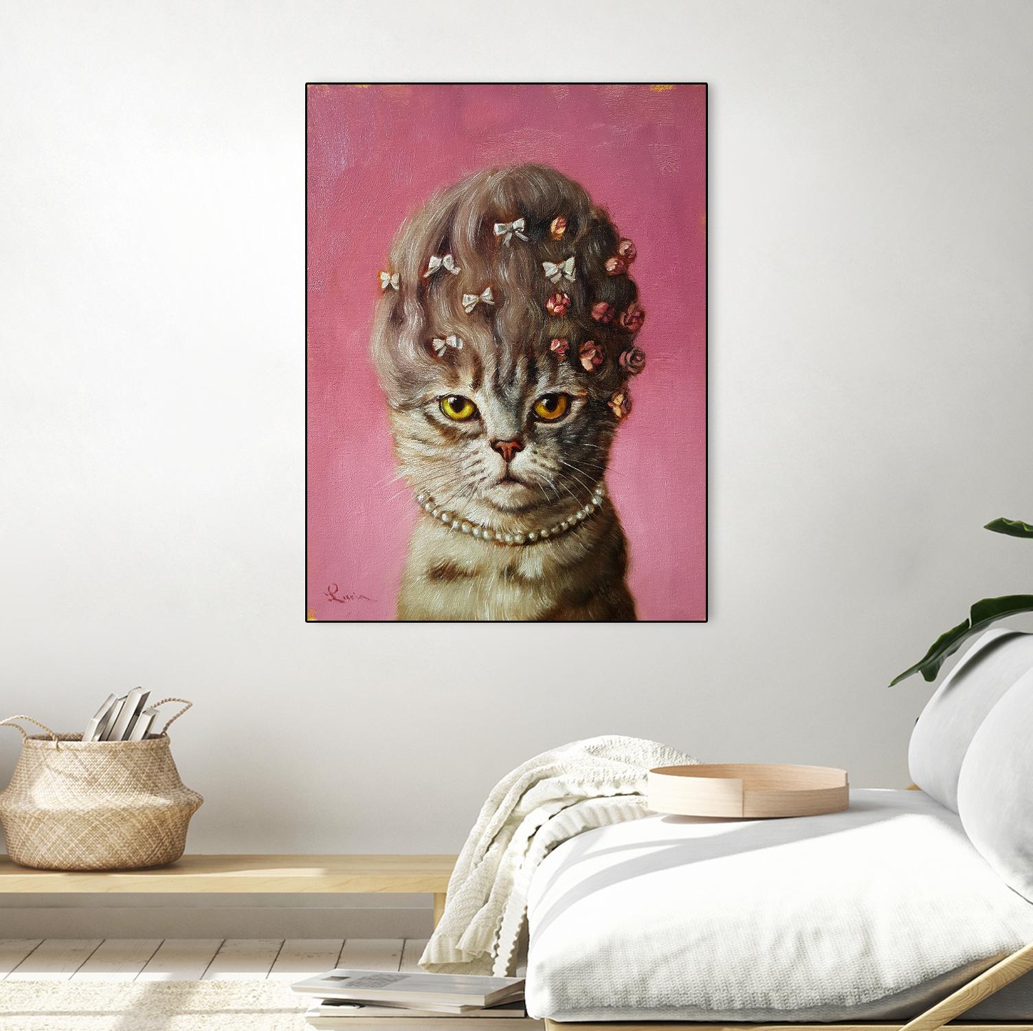 Marie Catoinette by Lucia Heffernan on GIANT ART - multicolor urban/pop surrealism; animals