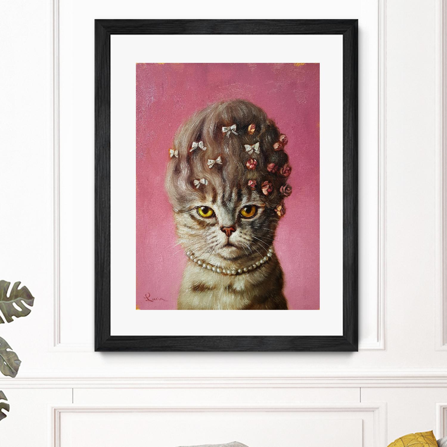 Marie Catoinette by Lucia Heffernan on GIANT ART - multicolor urban/pop surrealism; animals