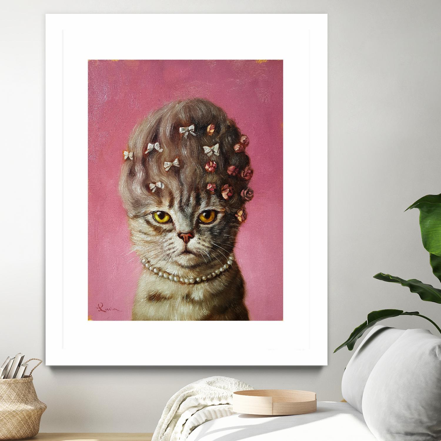 Marie Catoinette by Lucia Heffernan on GIANT ART - multicolor urban/pop surrealism; animals