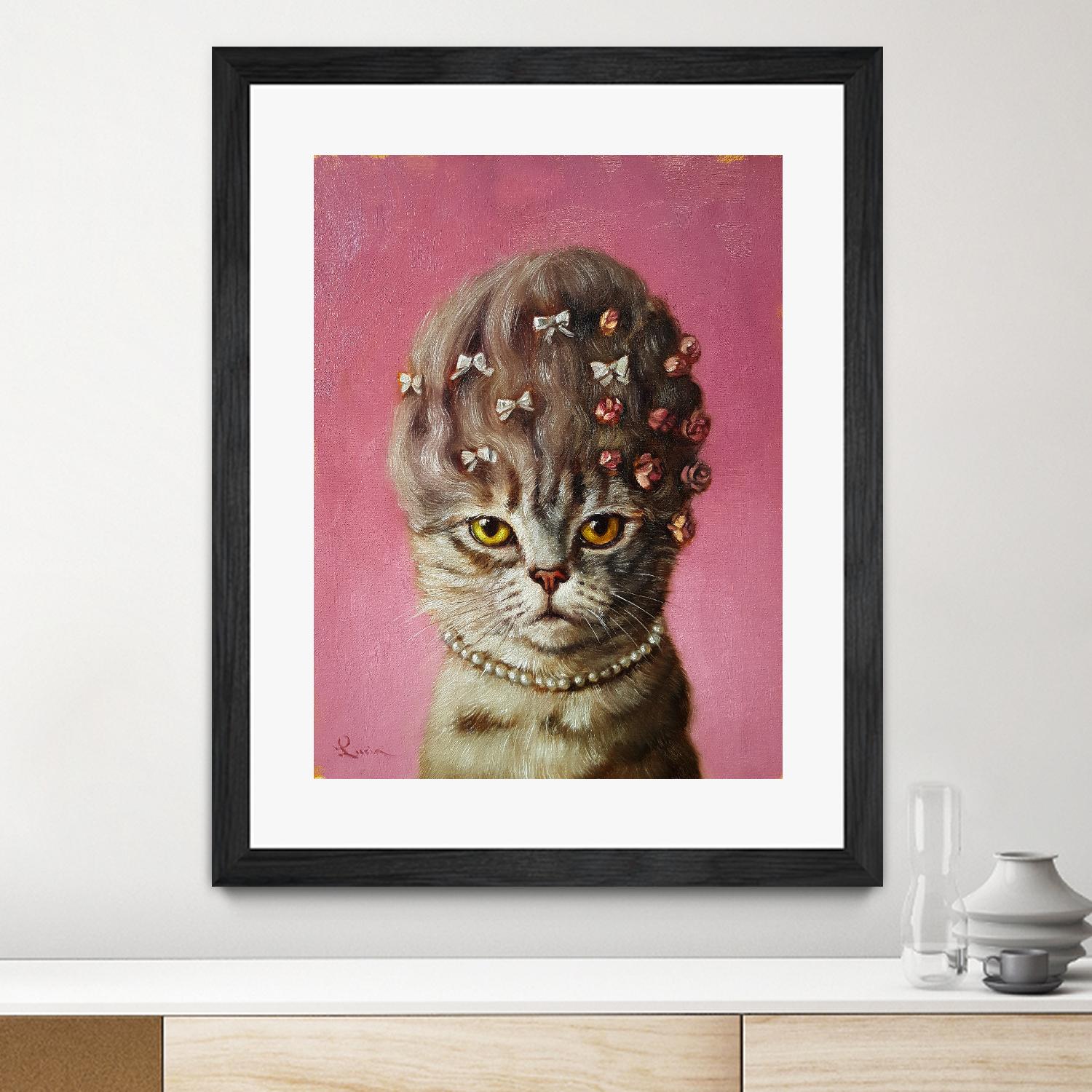 Marie Catoinette by Lucia Heffernan on GIANT ART - multicolor urban/pop surrealism; animals