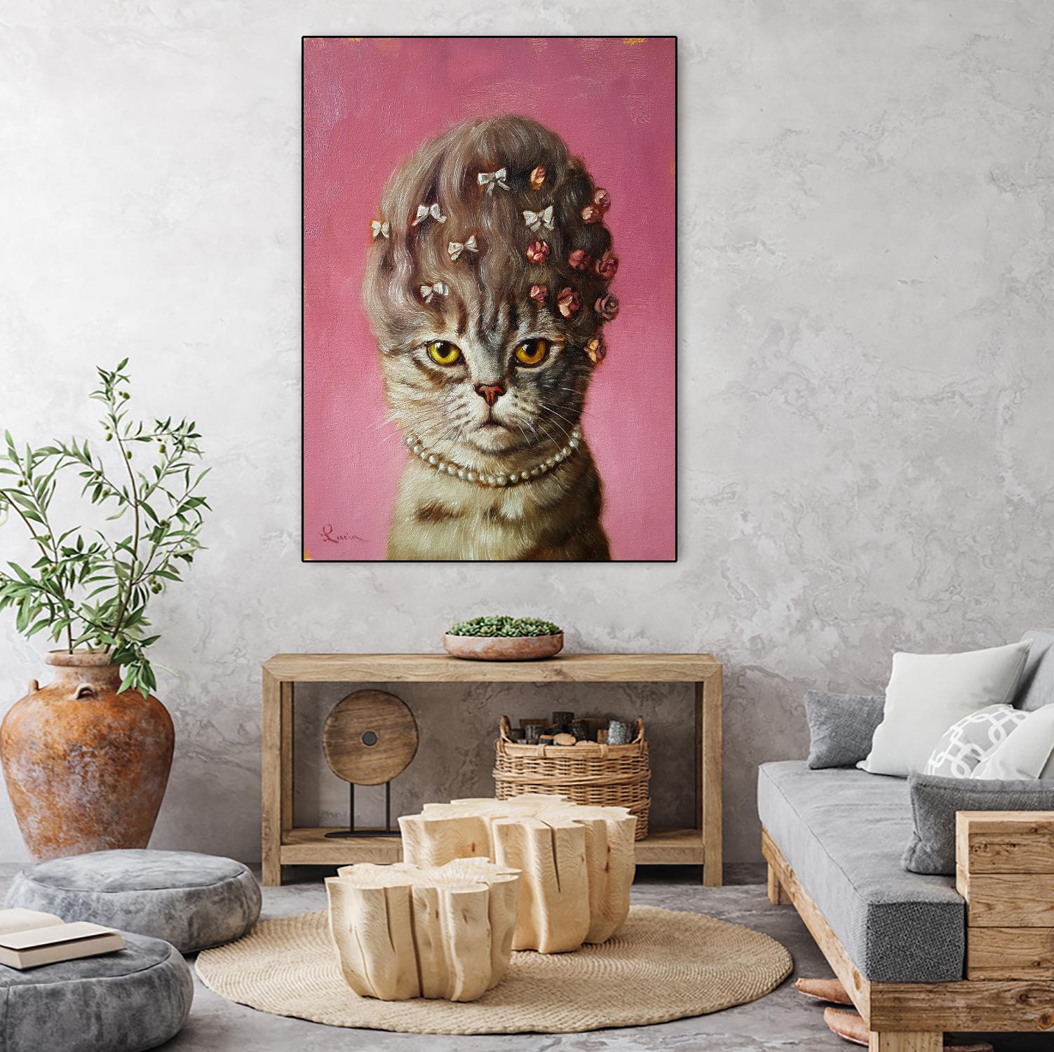 Marie Catoinette by Lucia Heffernan on GIANT ART - multicolor urban/pop surrealism; animals