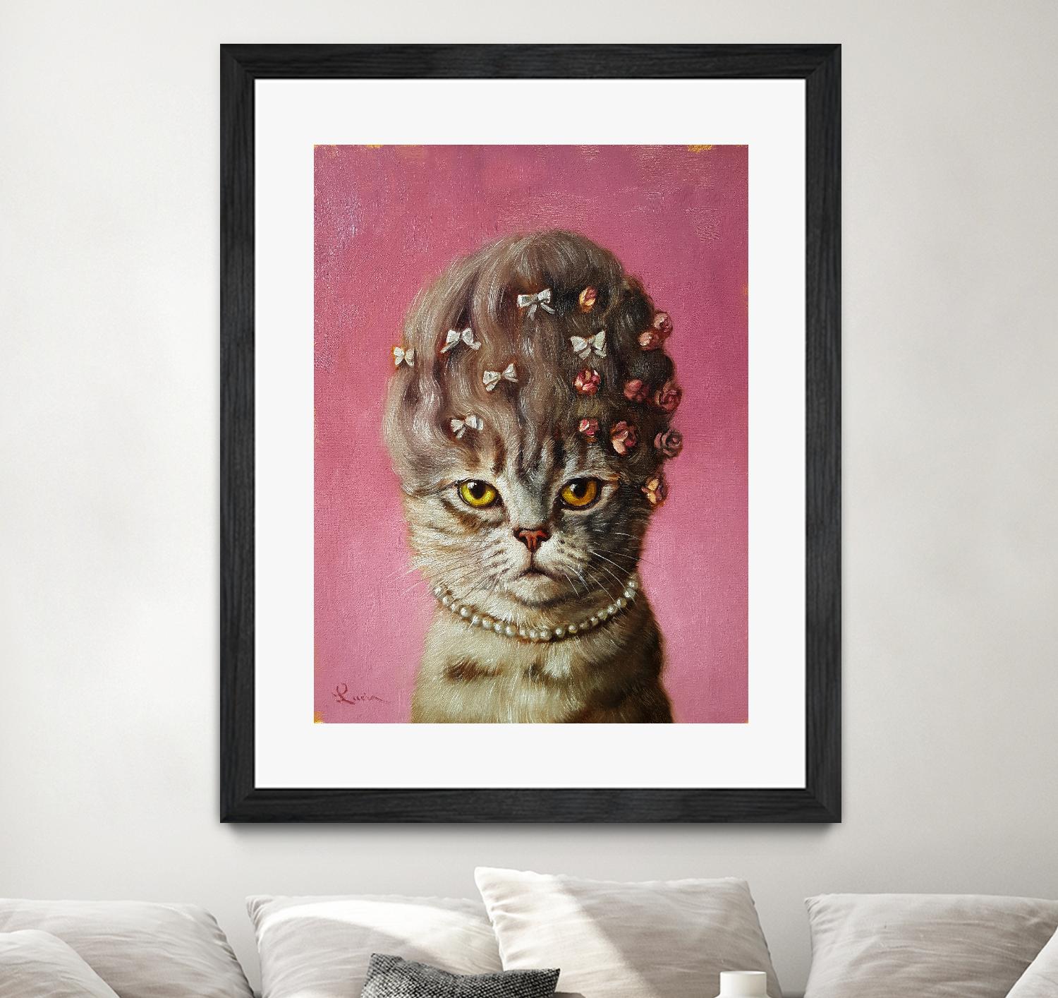 Marie Catoinette by Lucia Heffernan on GIANT ART - multicolor urban/pop surrealism; animals