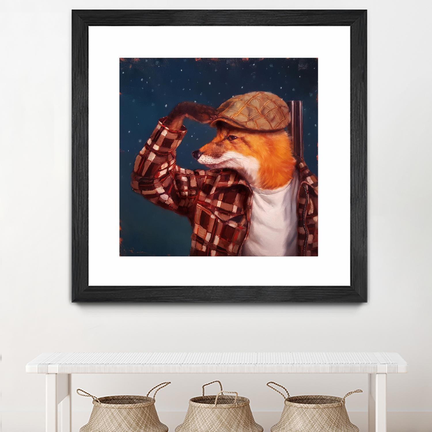 Fox Hunt by Lucia Heffernan on GIANT ART - multicolor urban/pop surrealism; animals