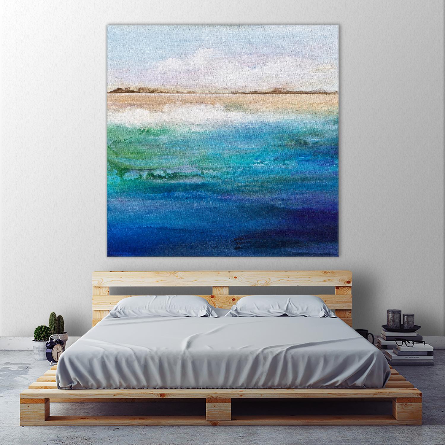 Shoreline by Karen Hale on GIANT ART - multicolor coastal; landscapes