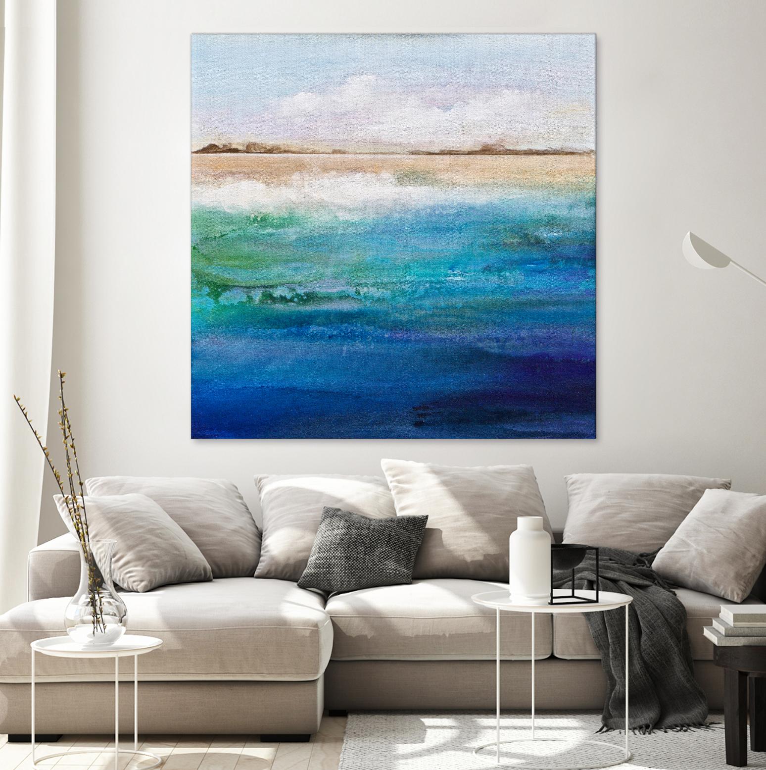 Shoreline by Karen Hale on GIANT ART - multicolor coastal; landscapes