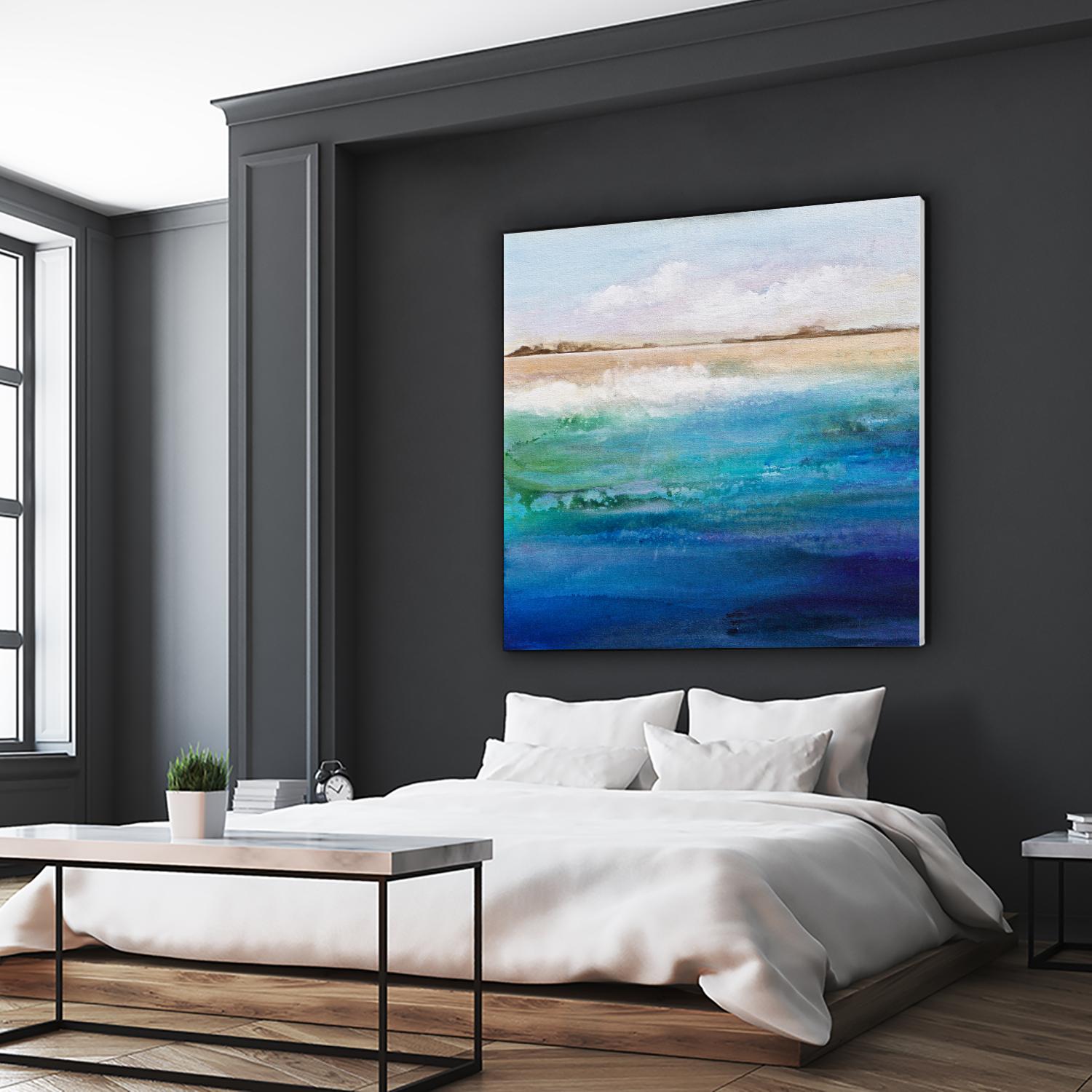 Shoreline by Karen Hale on GIANT ART - multicolor coastal; landscapes