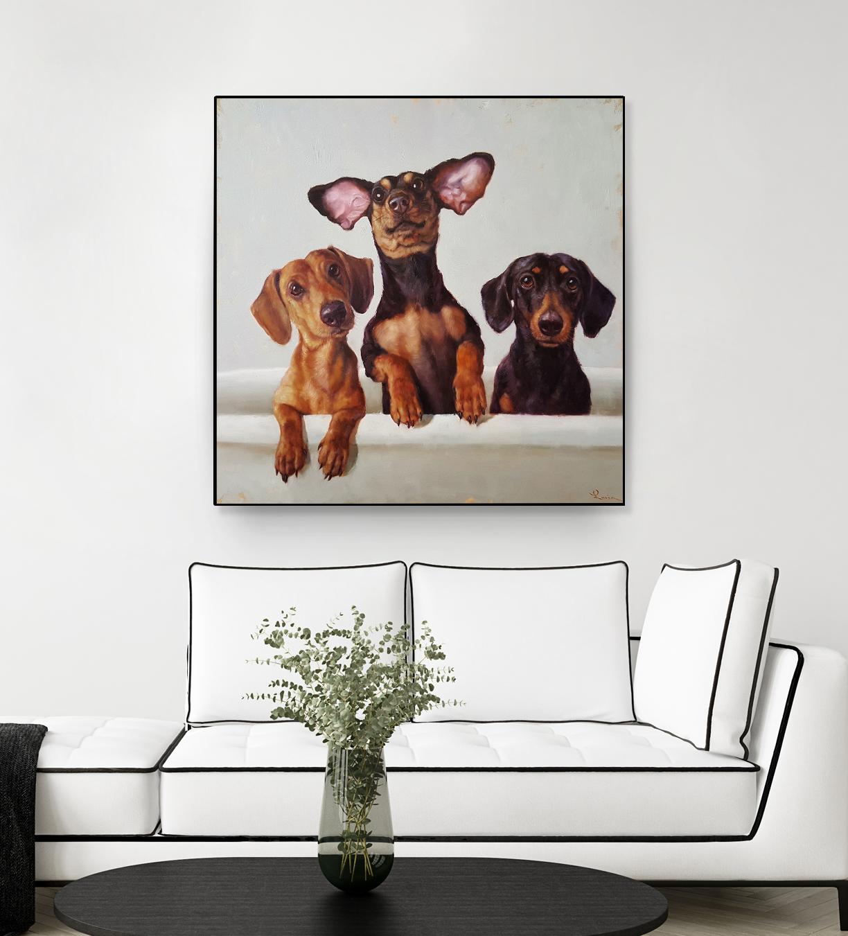 3 Amigos by Lucia Heffernan on GIANT ART - multicolor urban/pop surrealism; animals