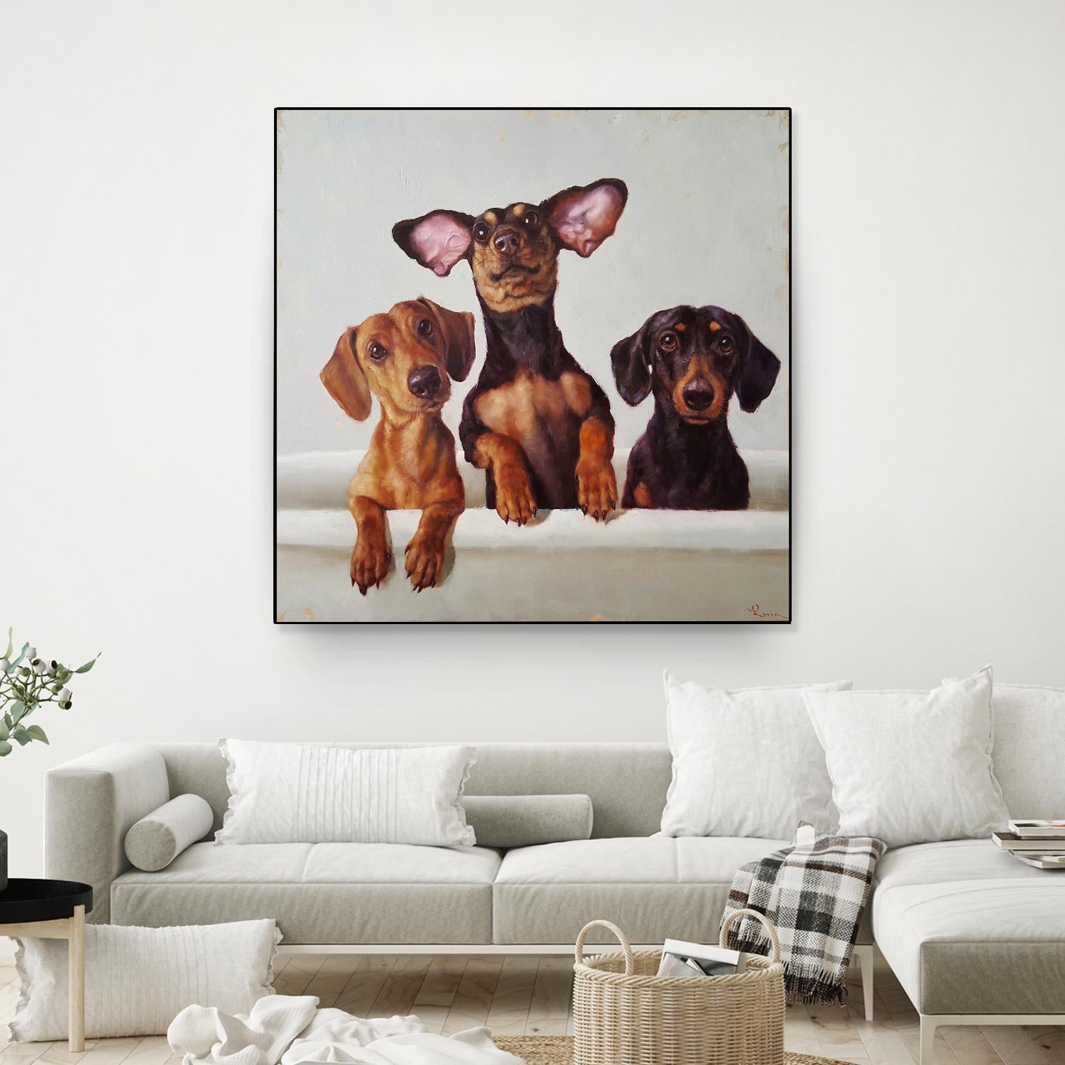 3 Amigos by Lucia Heffernan on GIANT ART - multicolor urban/pop surrealism; animals