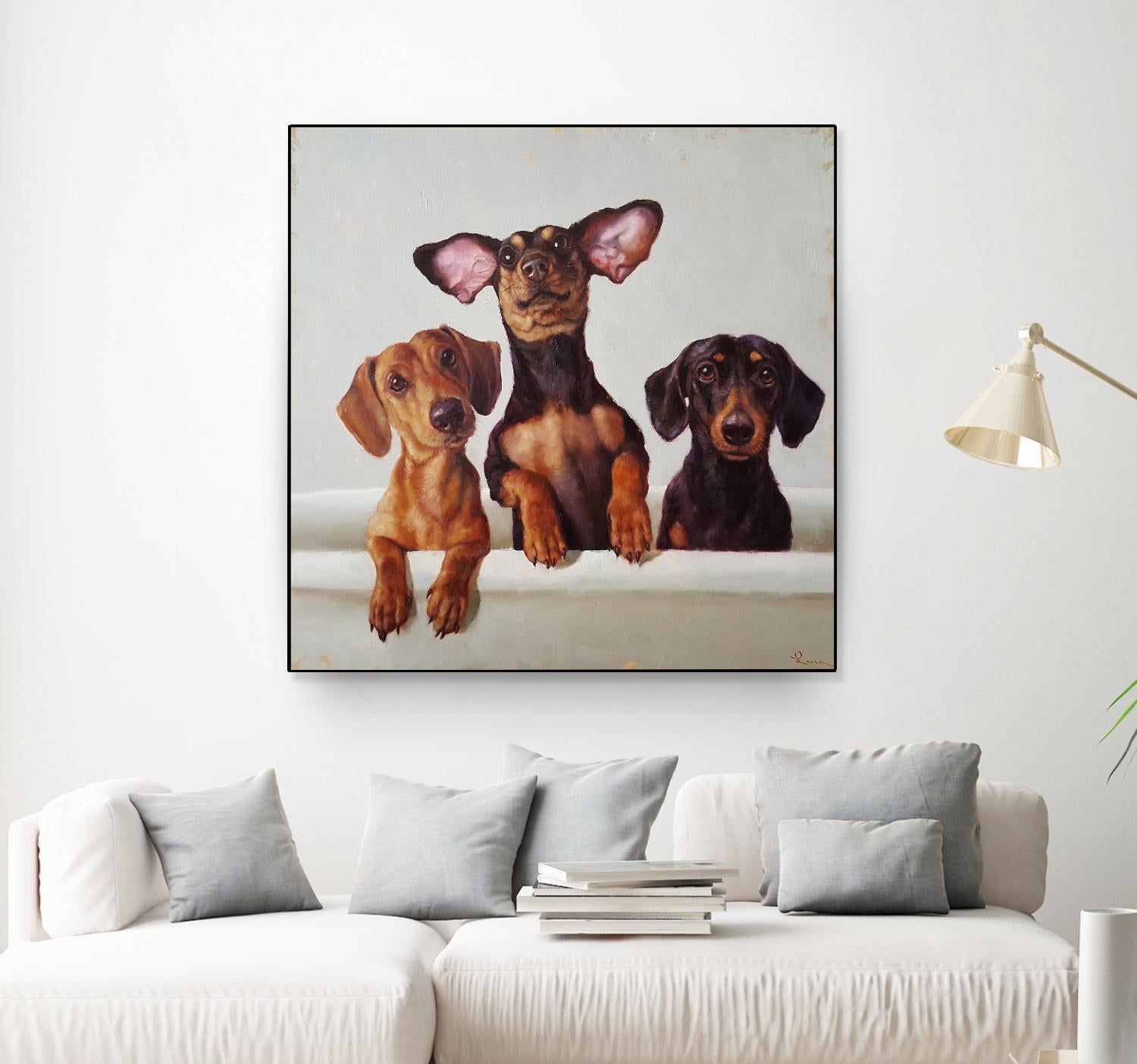 3 Amigos by Lucia Heffernan on GIANT ART - multicolor urban/pop surrealism; animals