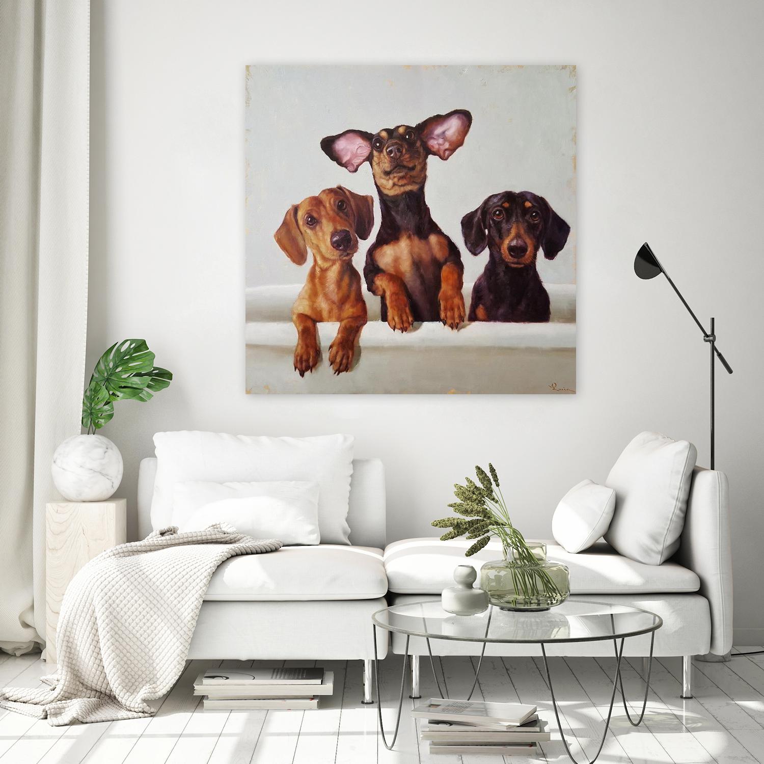 3 Amigos by Lucia Heffernan on GIANT ART - multicolor urban/pop surrealism; animals