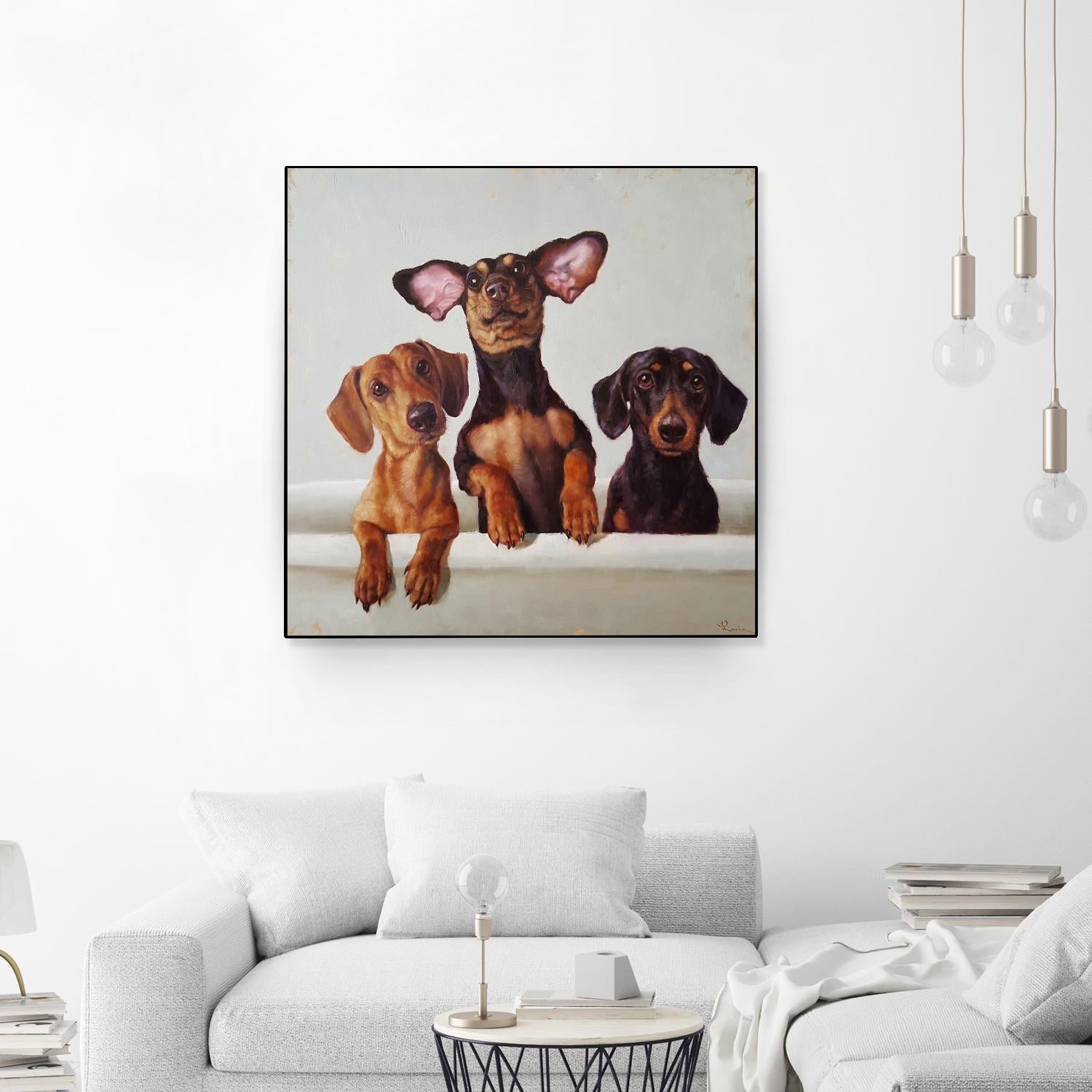 3 Amigos by Lucia Heffernan on GIANT ART - multicolor urban/pop surrealism; animals