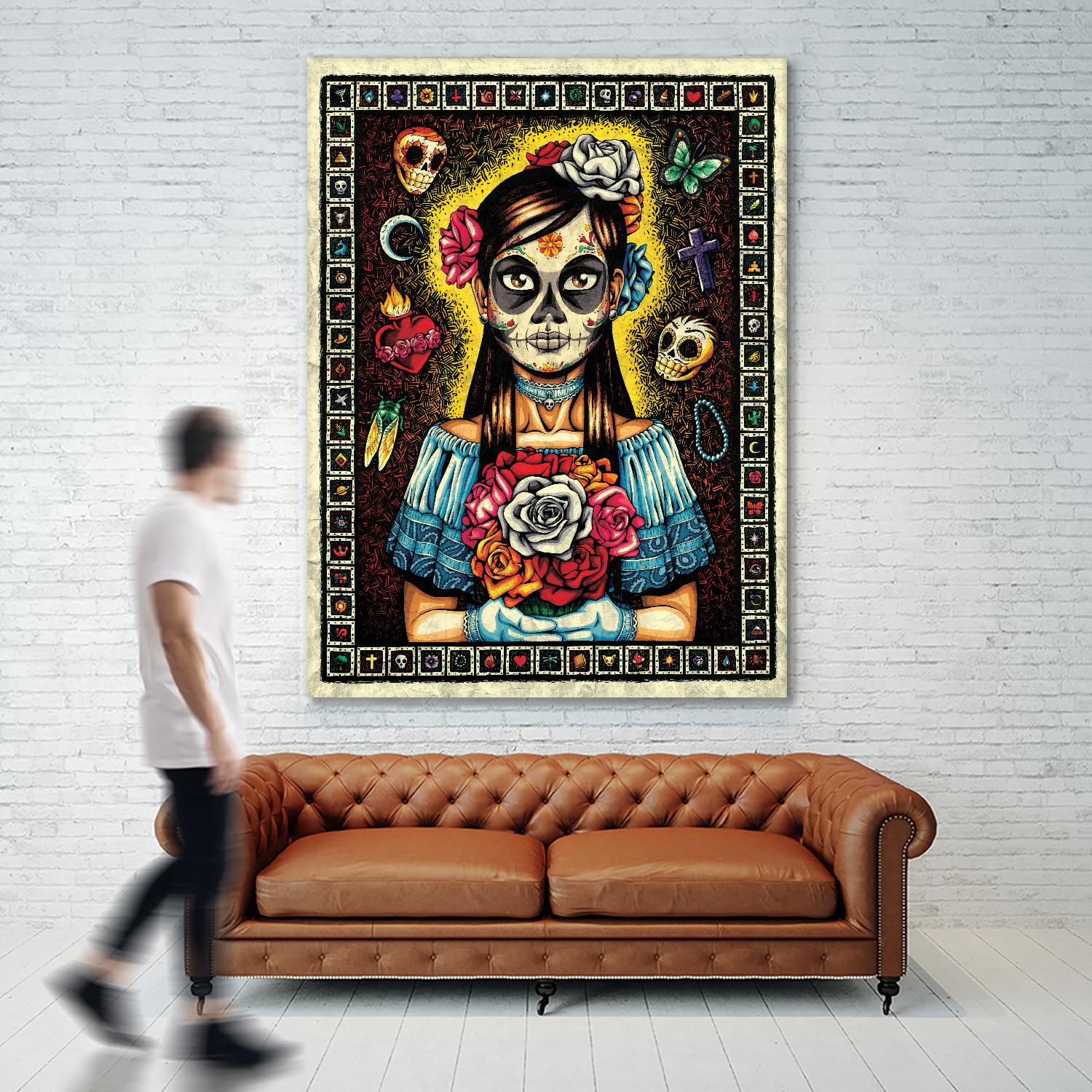 Muerta by Nicholas Ivins on GIANT ART - multicolor urban/pop surrealism; ethnic
