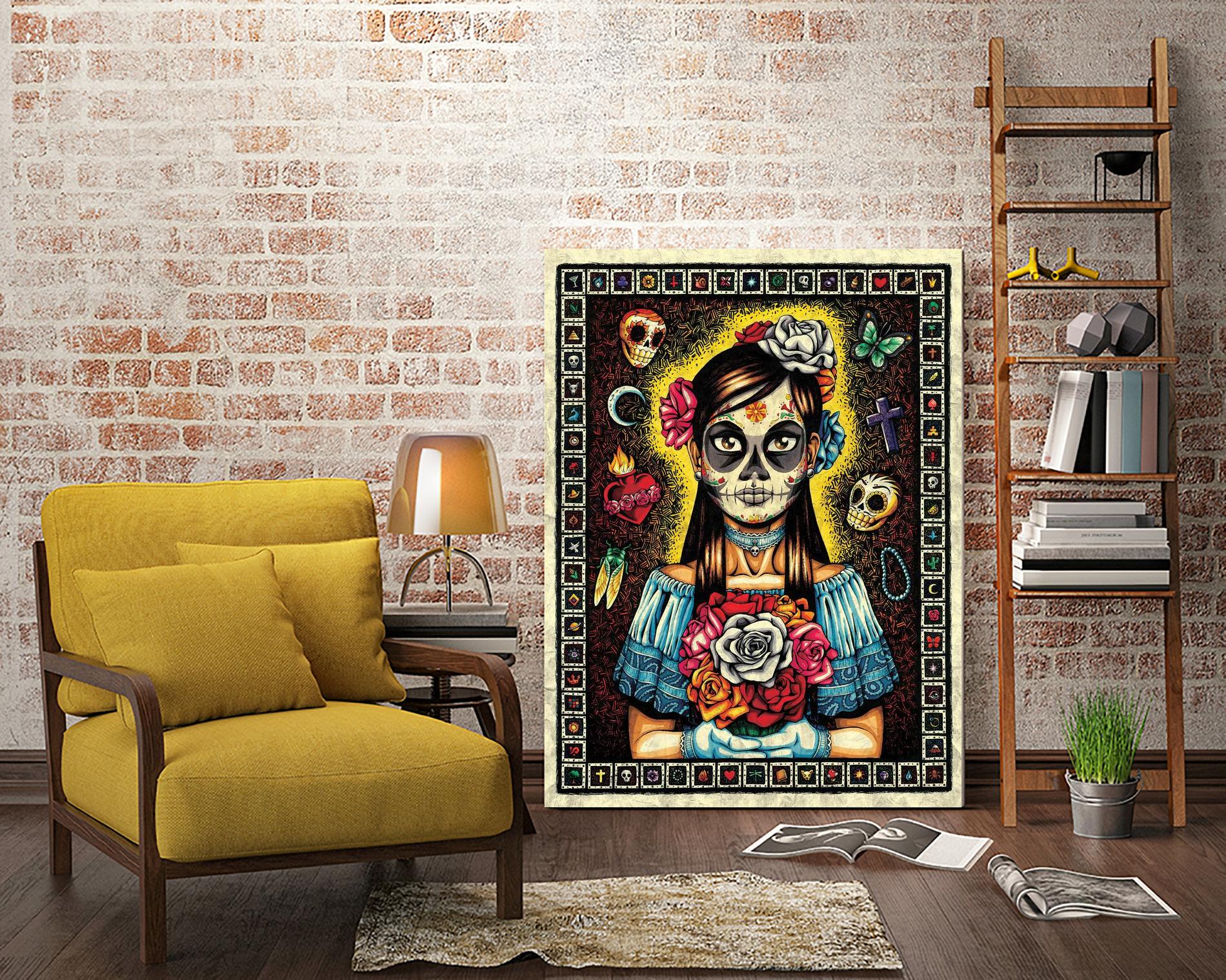 Muerta by Nicholas Ivins on GIANT ART - multicolor urban/pop surrealism; ethnic
