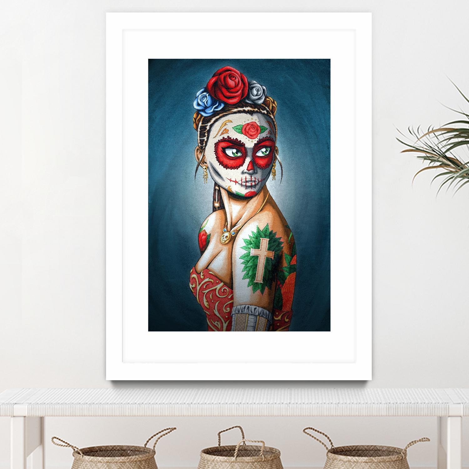 Luna by Nicholas Ivins on GIANT ART - multicolor urban/pop surrealism; ethnic