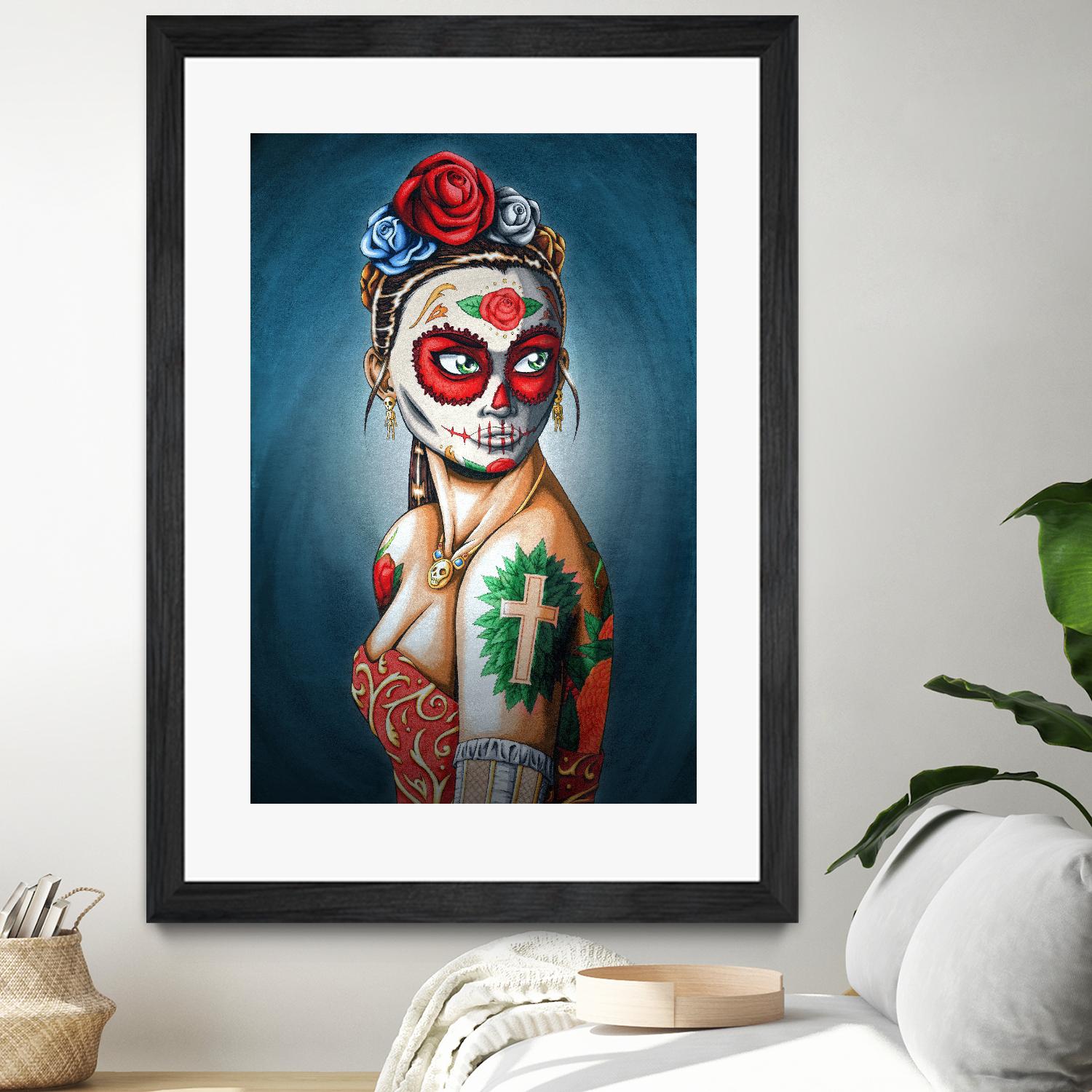 Luna by Nicholas Ivins on GIANT ART - multicolor urban/pop surrealism; ethnic