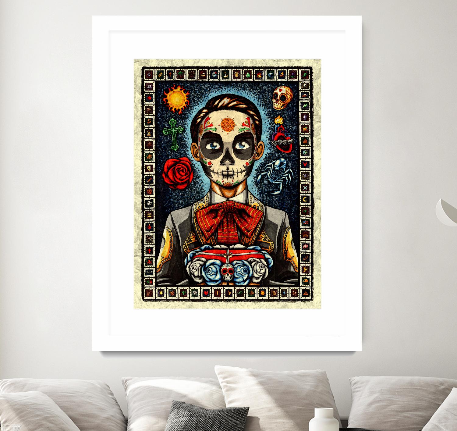 Muerto by Nicholas Ivins on GIANT ART - multicolor urban/pop surrealism; ethnic