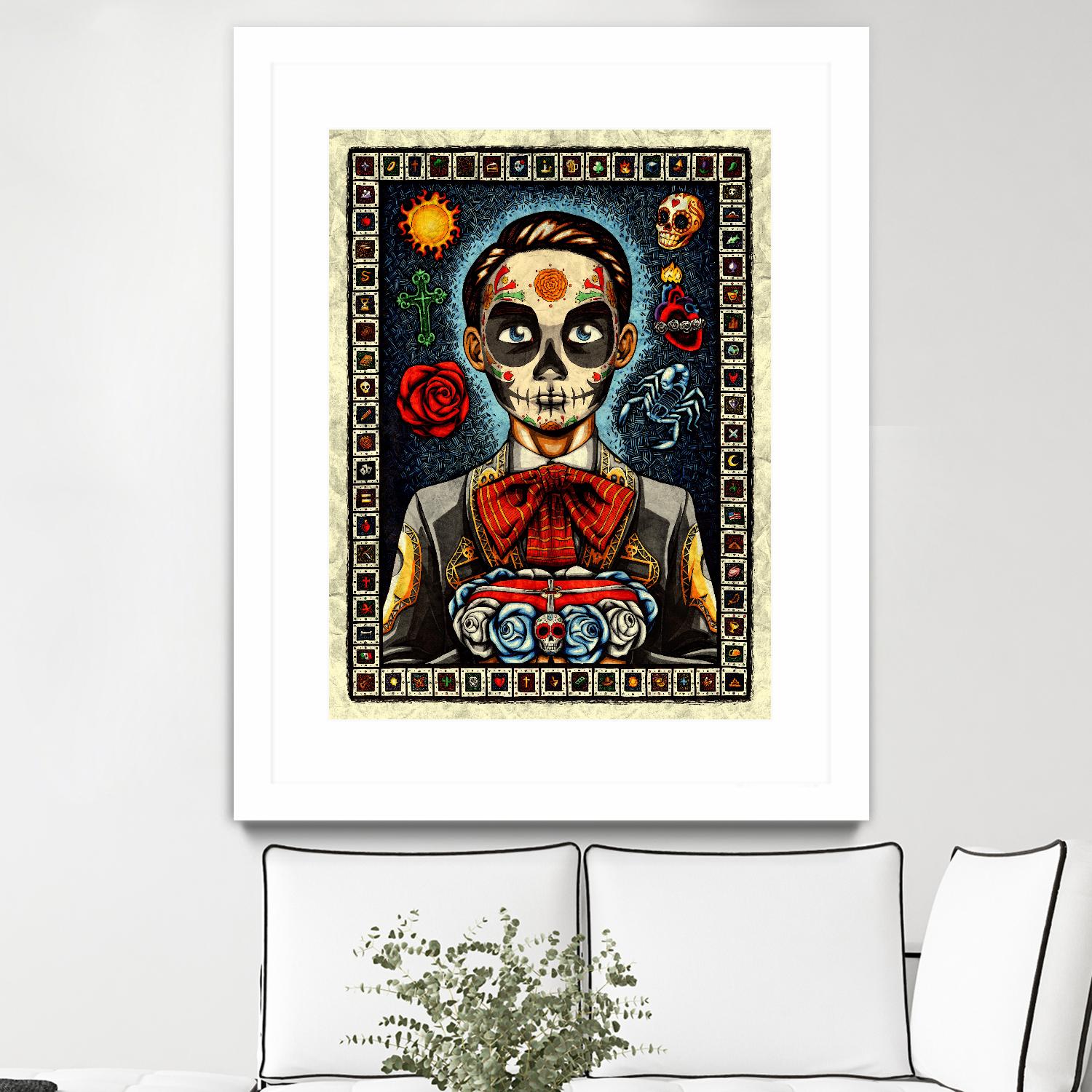 Muerto by Nicholas Ivins on GIANT ART - multicolor urban/pop surrealism; ethnic