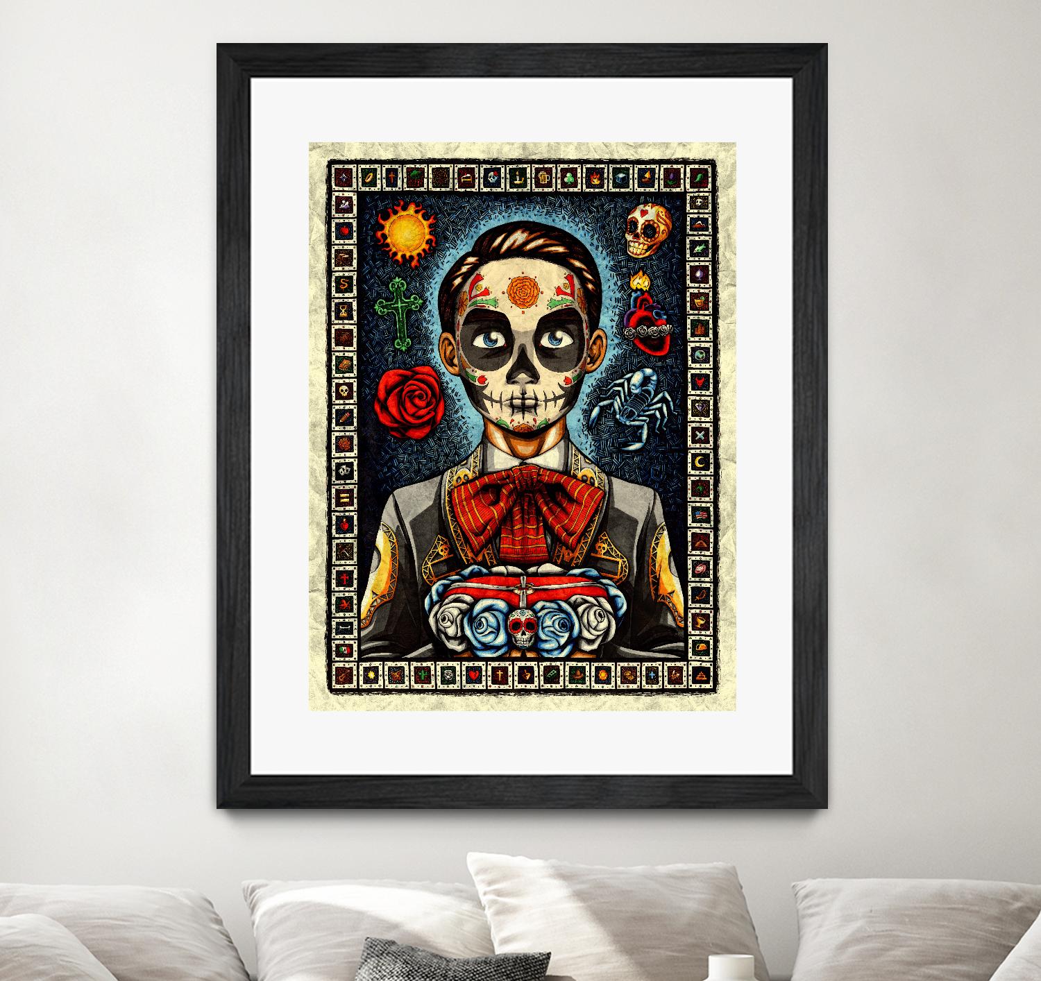 Muerto by Nicholas Ivins on GIANT ART - multicolor urban/pop surrealism; ethnic