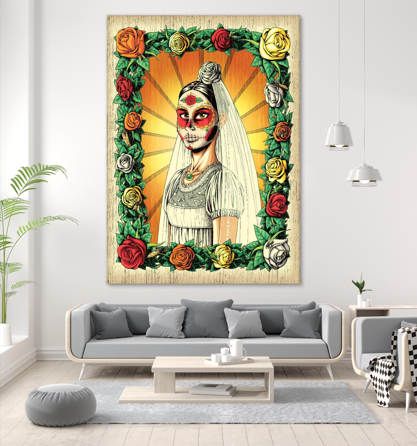 Muerta Bride by Nicholas Ivins on GIANT ART - multicolor urban/pop surrealism; ethnic