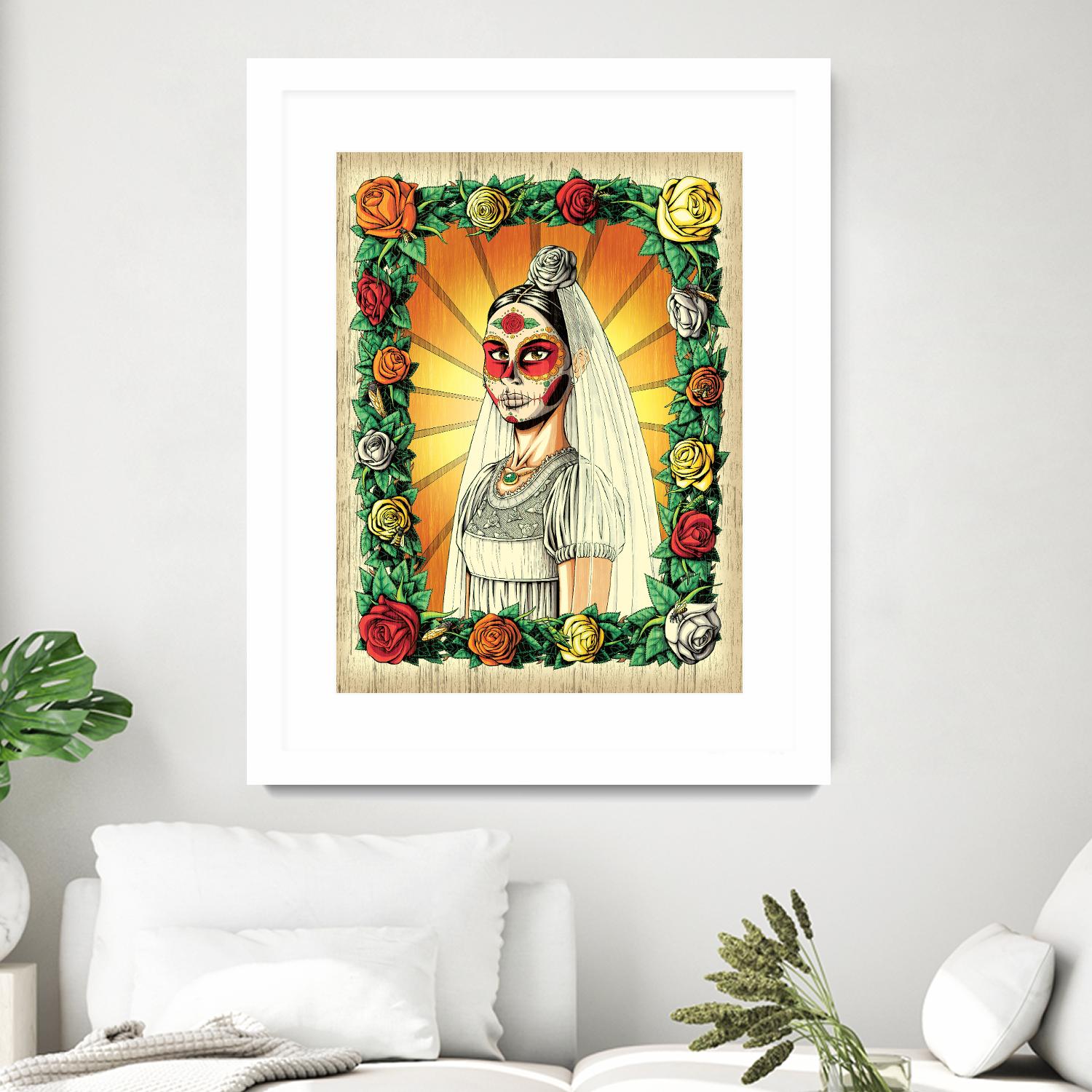 Muerta Bride by Nicholas Ivins on GIANT ART - multicolor urban/pop surrealism; ethnic