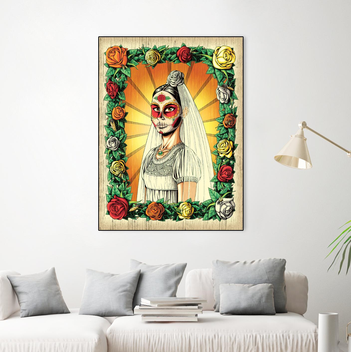 Muerta Bride by Nicholas Ivins on GIANT ART - multicolor urban/pop surrealism; ethnic