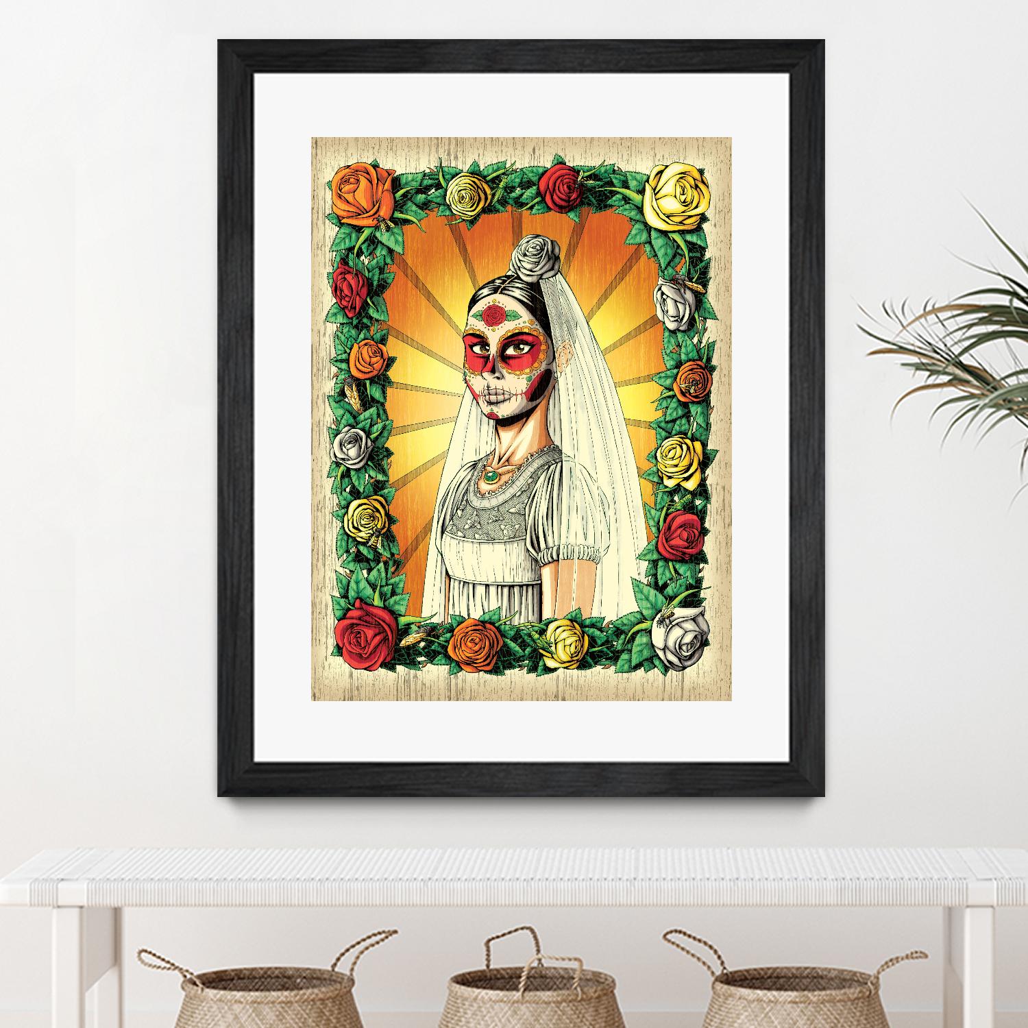 Muerta Bride by Nicholas Ivins on GIANT ART - multicolor urban/pop surrealism; ethnic
