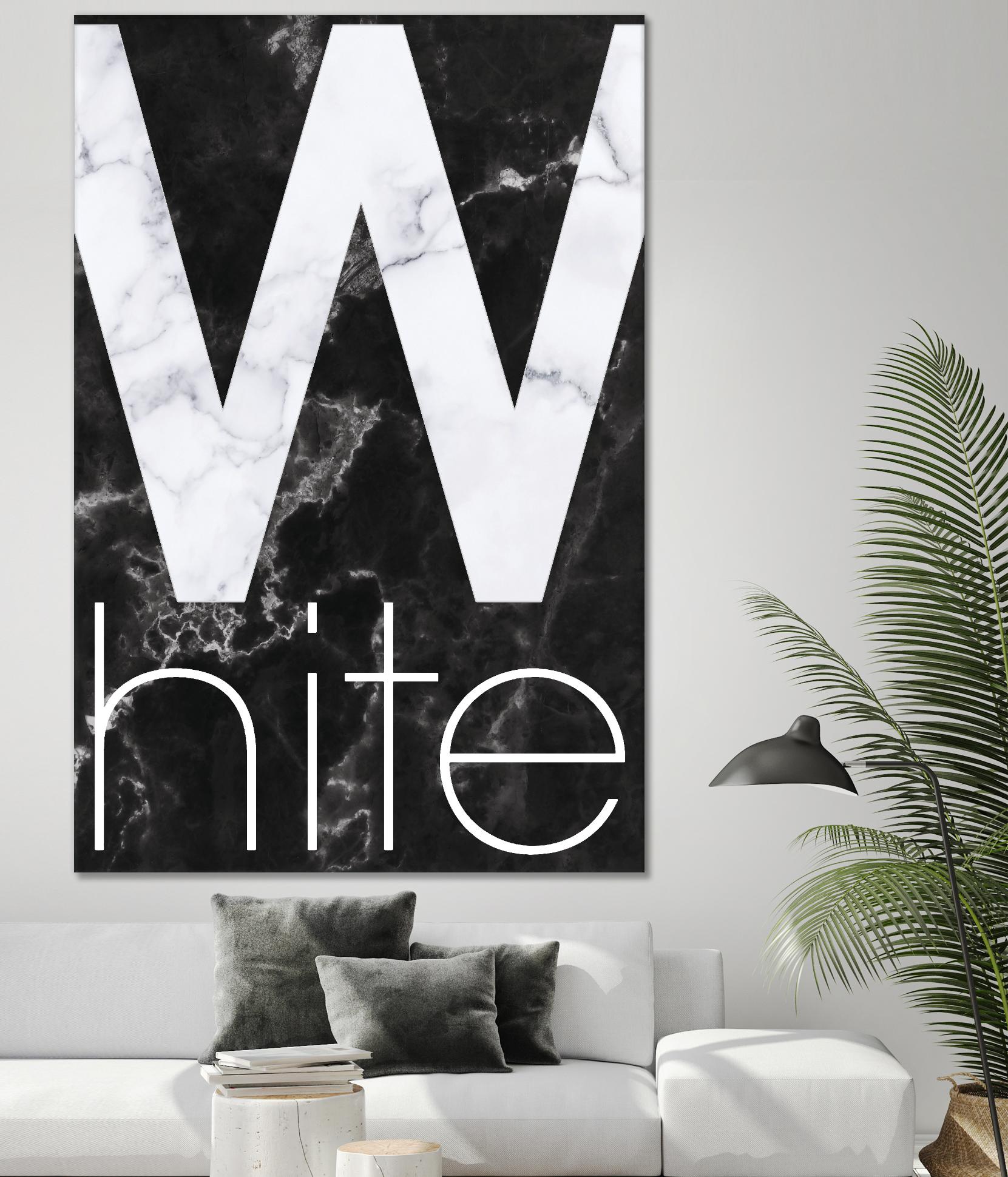 White Marble by TypeLike on GIANT ART - multicolor design/type; contemporary