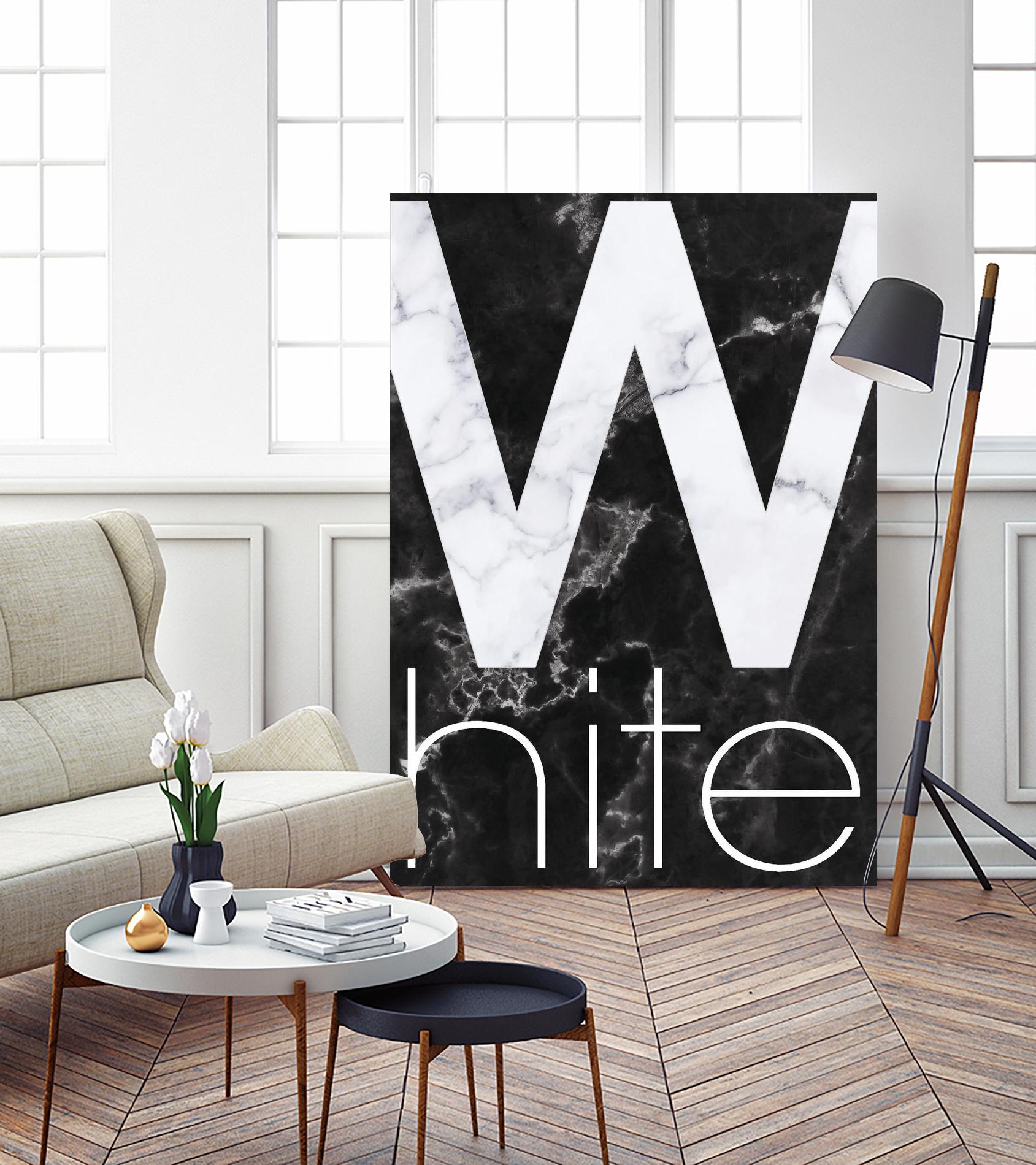 White Marble by TypeLike on GIANT ART - multicolor design/type; contemporary