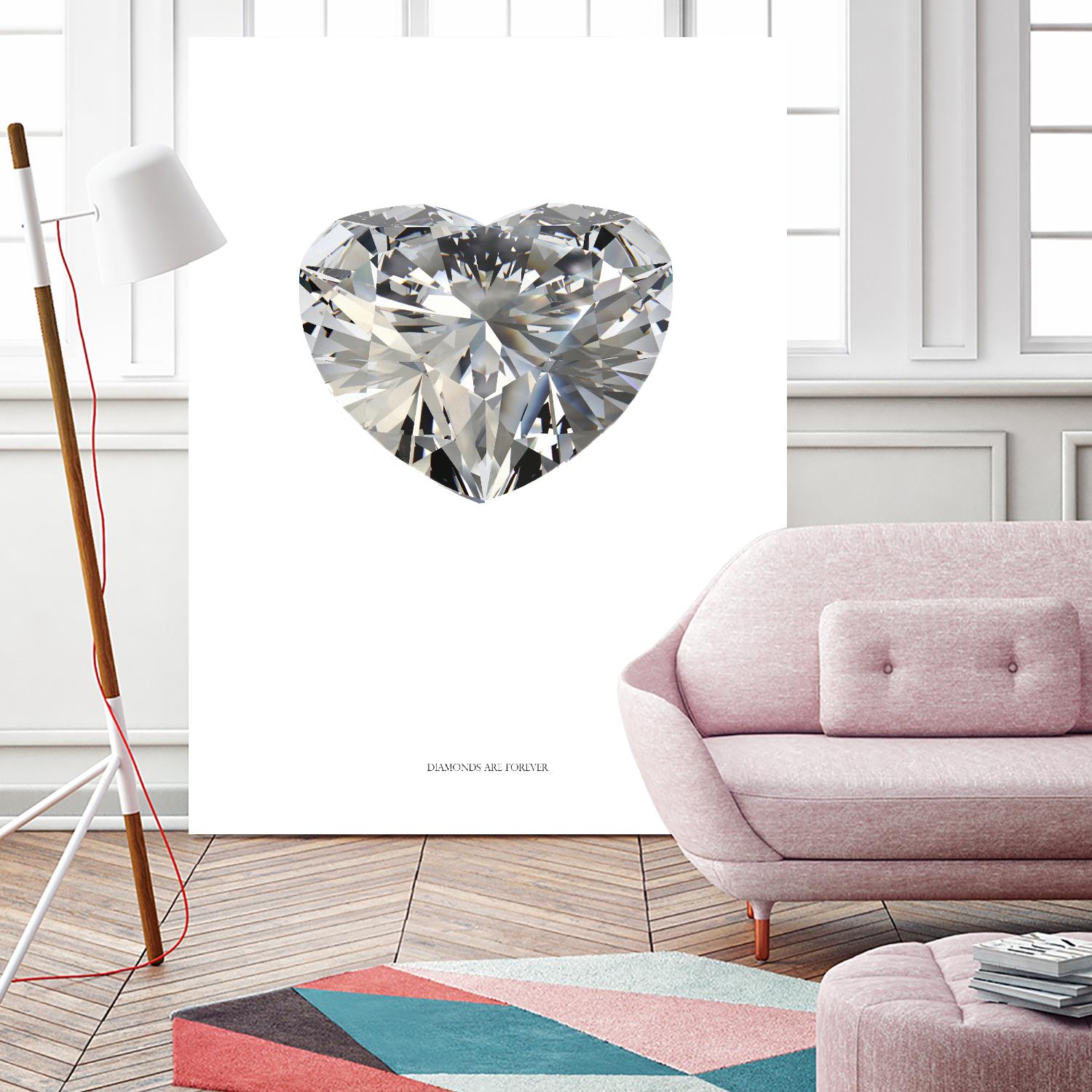 Diamonds are Forever I by TypeLike on GIANT ART - multicolor floral/still life; novelty