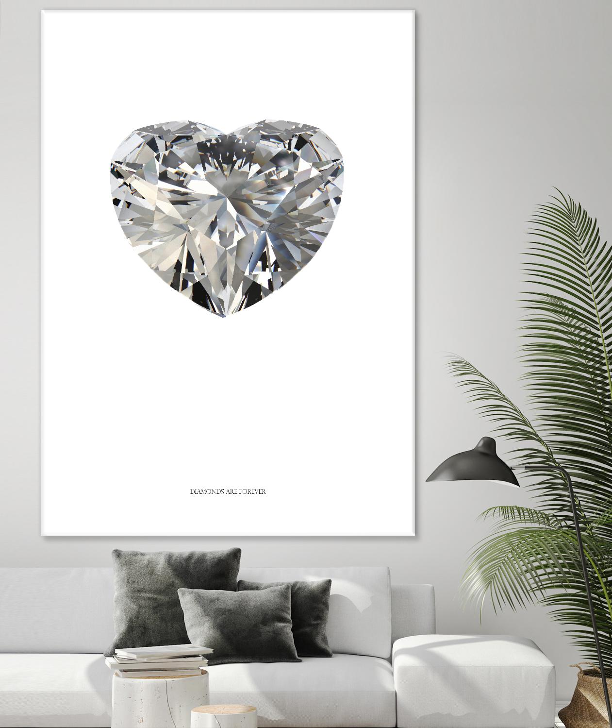 Diamonds are Forever I by TypeLike on GIANT ART - multicolor floral/still life; novelty