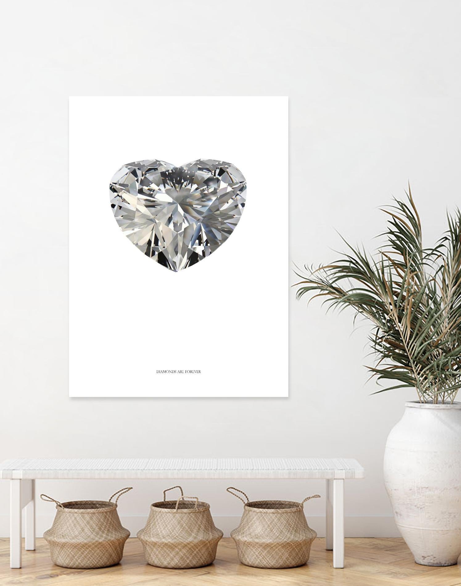 Diamonds are Forever I by TypeLike on GIANT ART - multicolor floral/still life; novelty